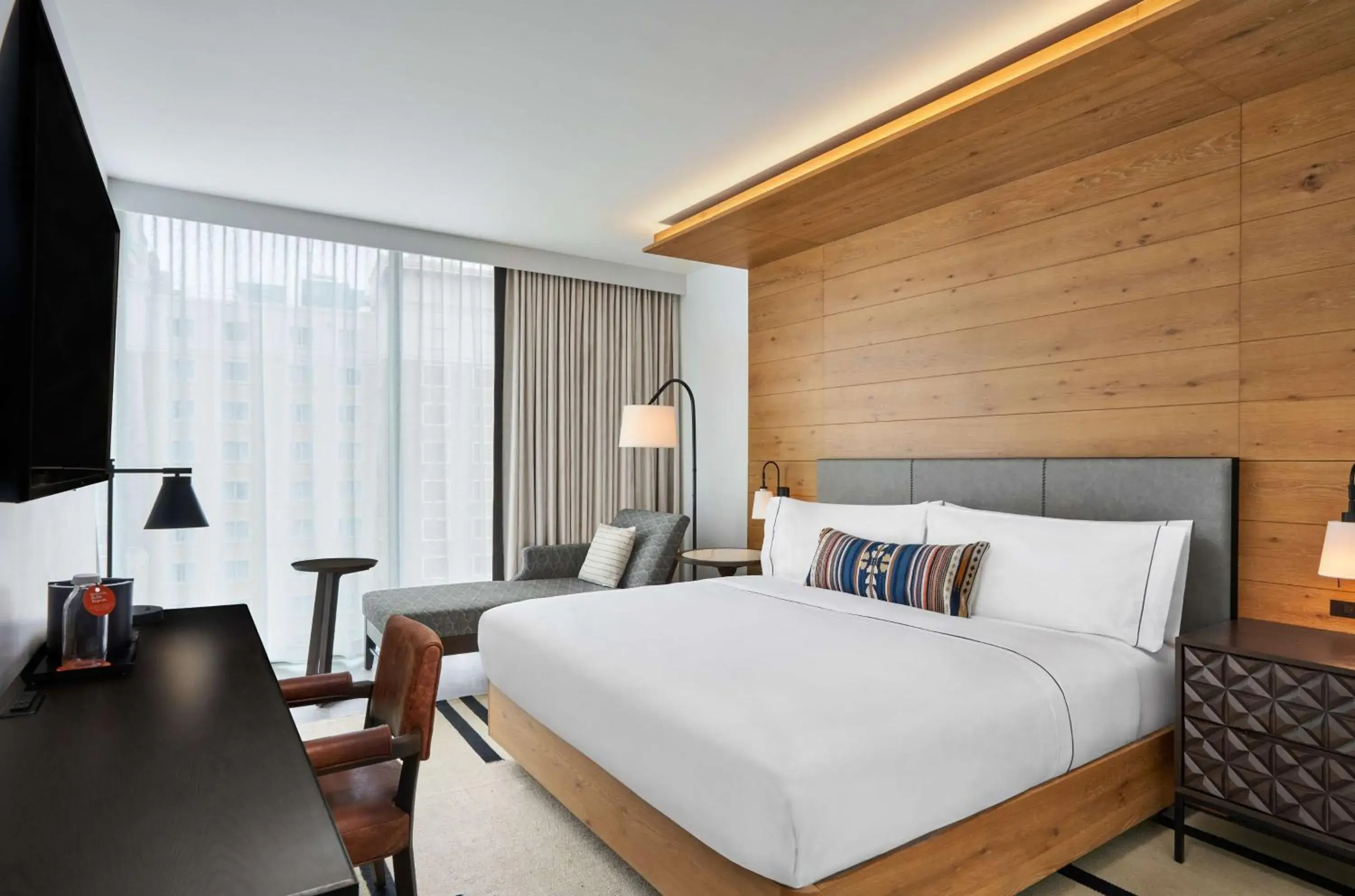 Premium King Room with River View in Canopy By Hilton San Antonio Riverwalk Premium King Room with River View in Canopy By Hilton San Antonio Riverwalk