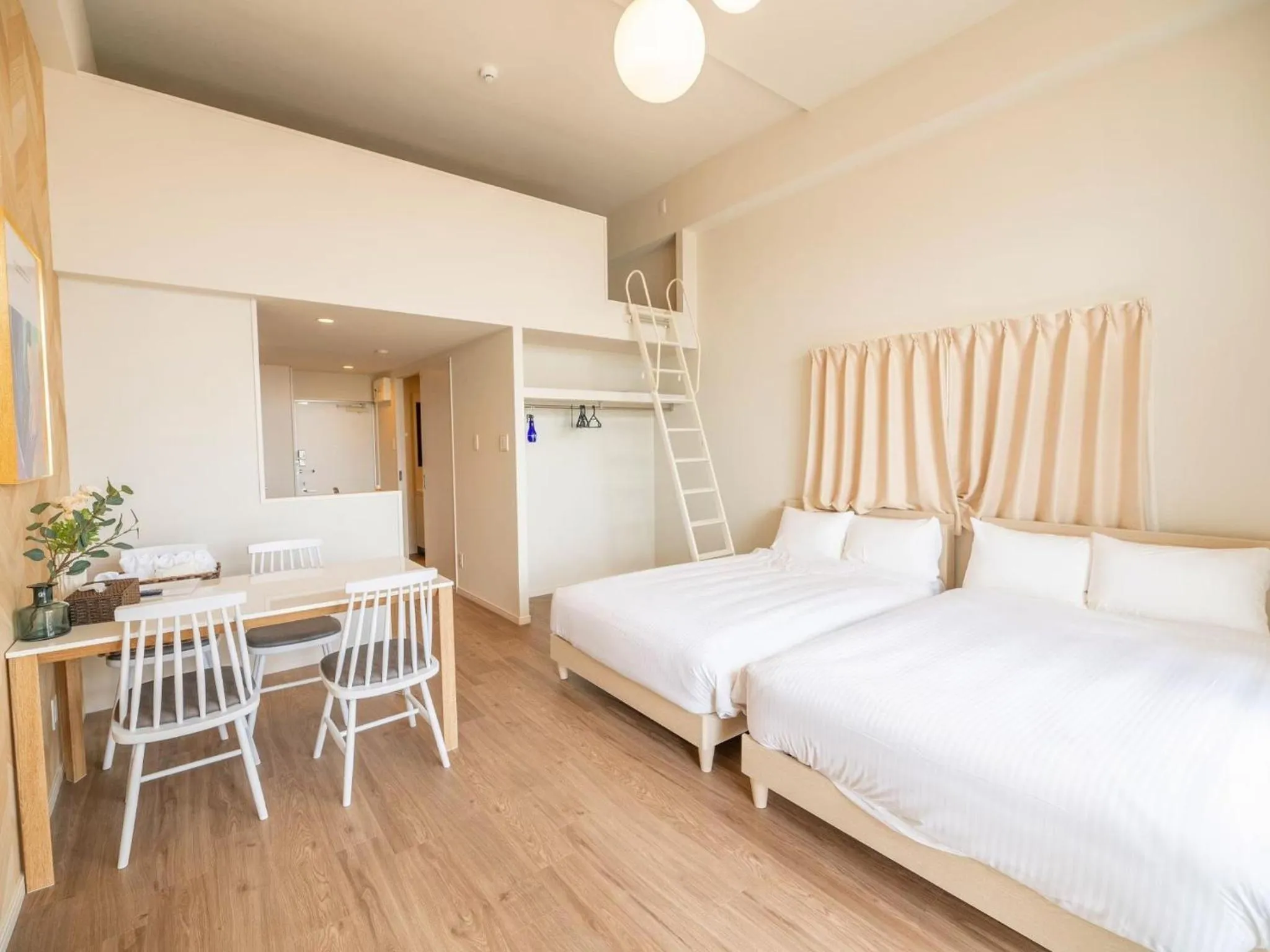 Bed in Hotel Tomas Asahibashi Station