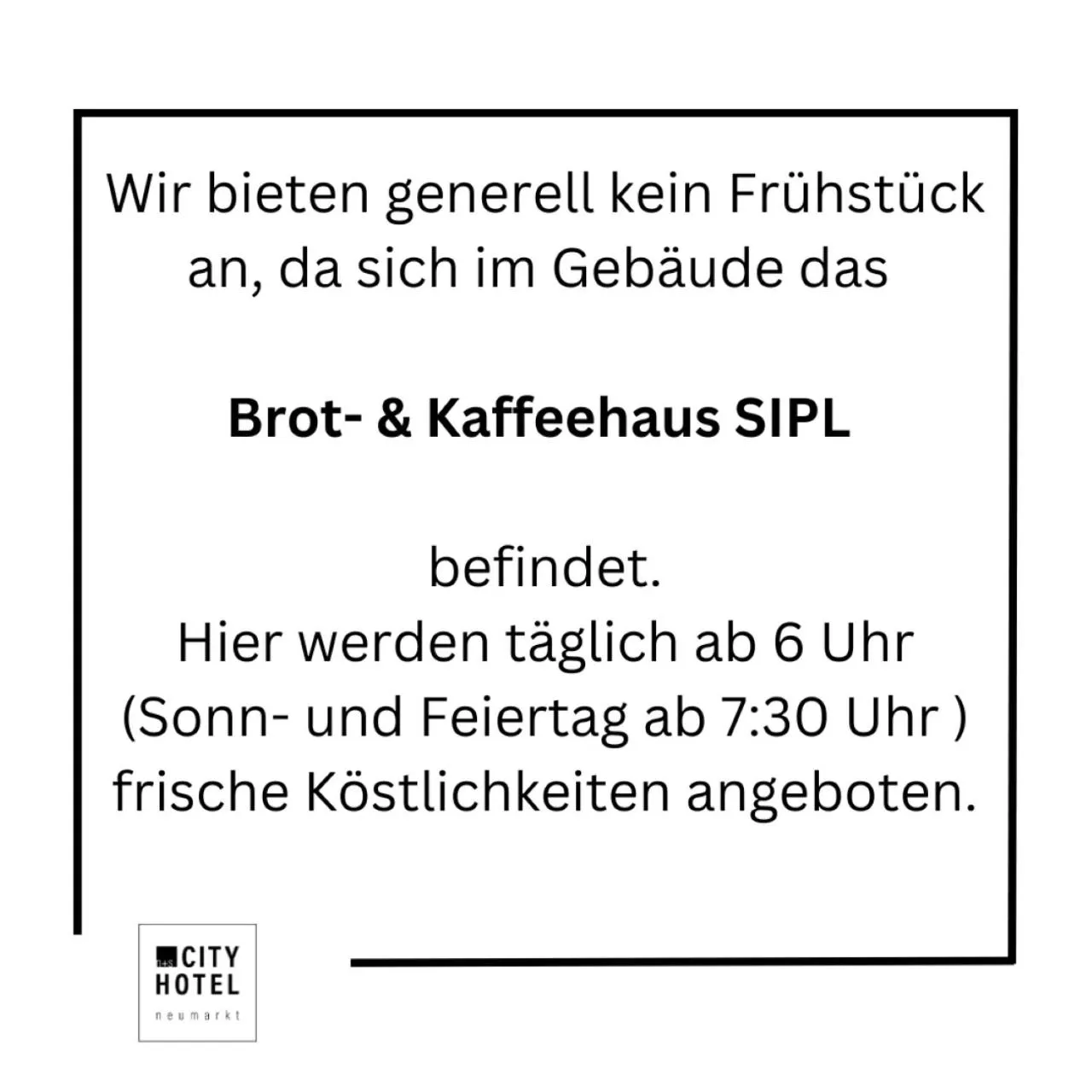 Breakfast in N+S City Hotel Neumarkt