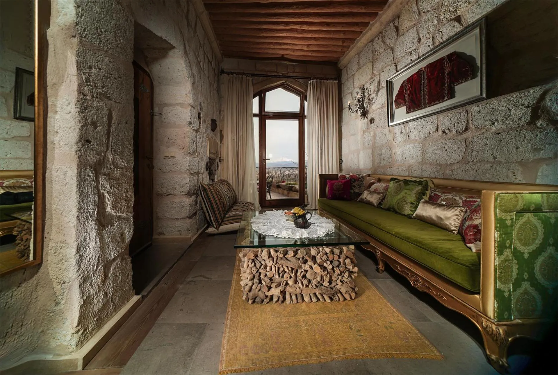 Seating area, Bed in Pigeon Hotel Cappadocia