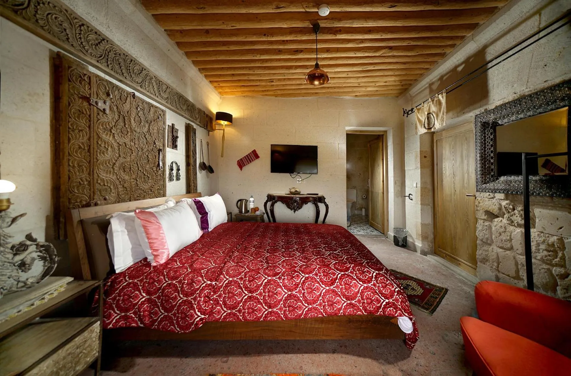 Bed in Pigeon Hotel Cappadocia