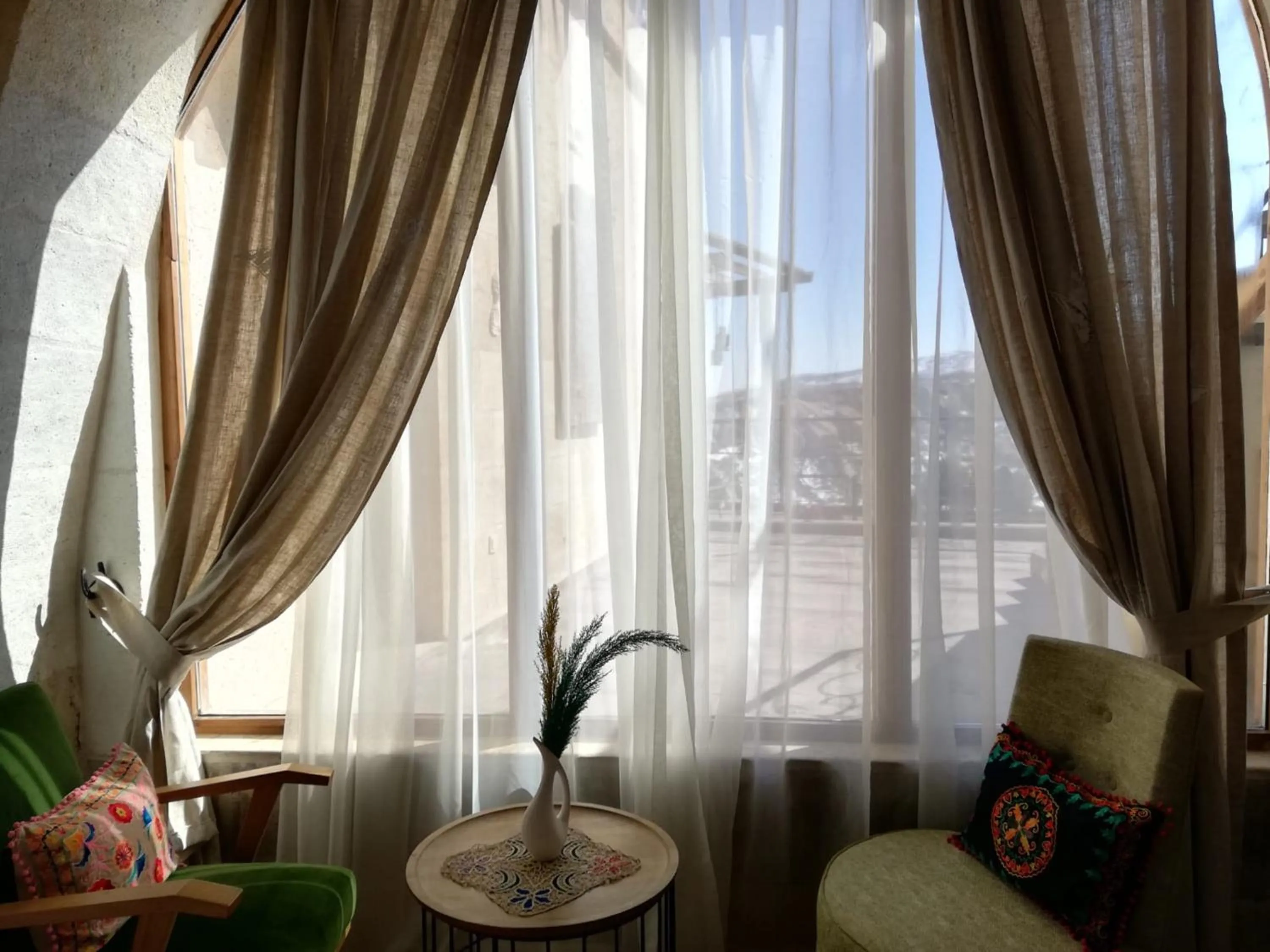Seating area in Pigeon Hotel Cappadocia
