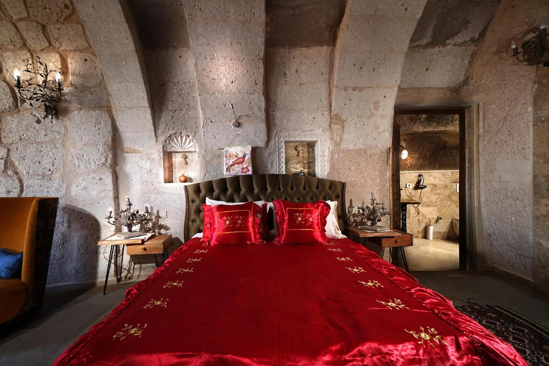 Bed in Pigeon Hotel Cappadocia
