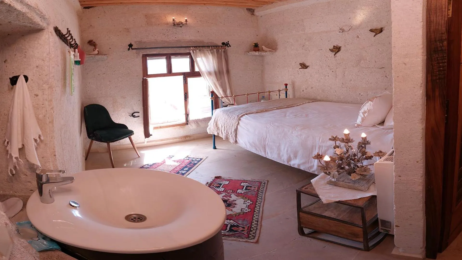 Bed in Pigeon Hotel Cappadocia
