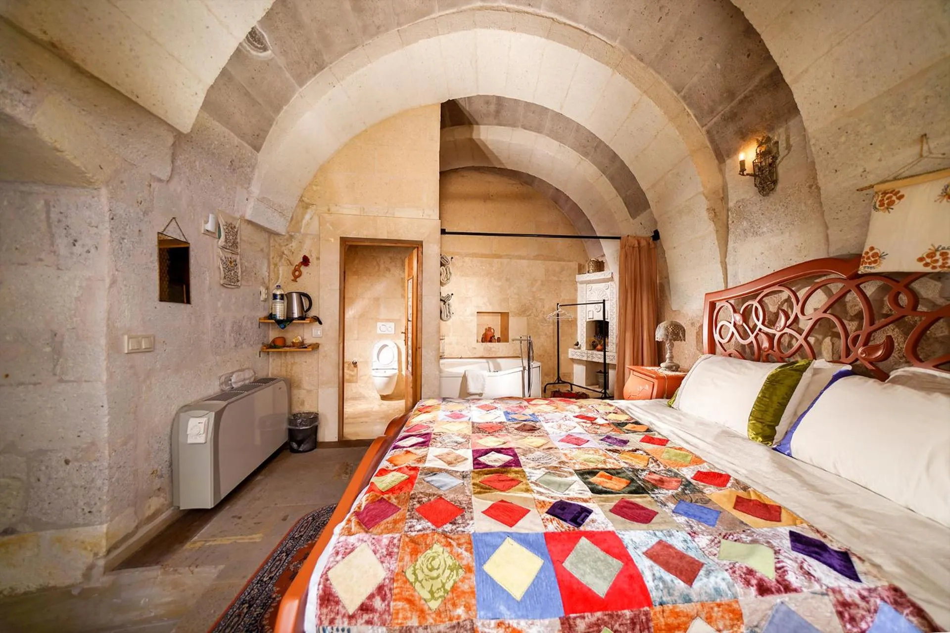 Bed in Pigeon Hotel Cappadocia