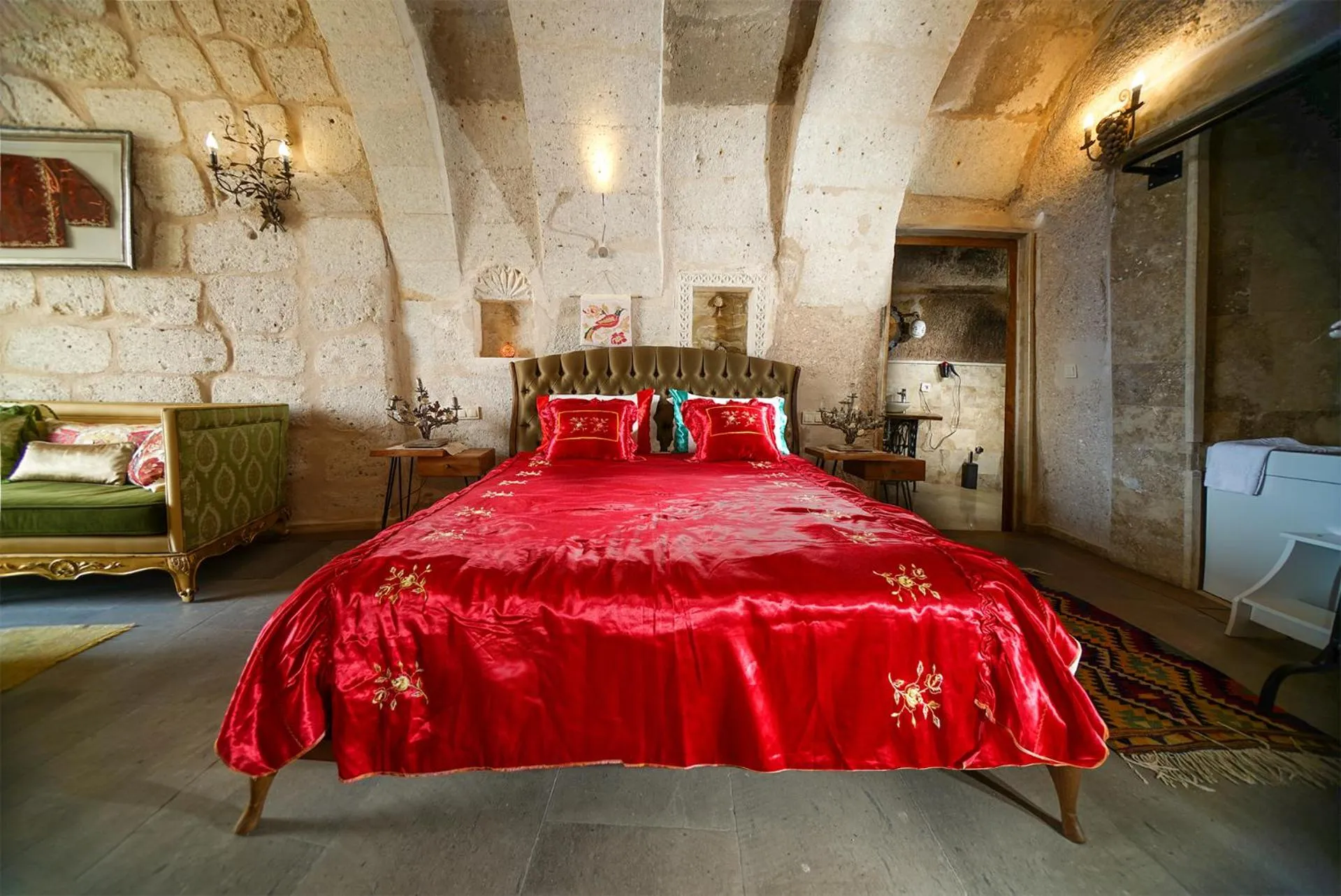 Bed in Pigeon Hotel Cappadocia