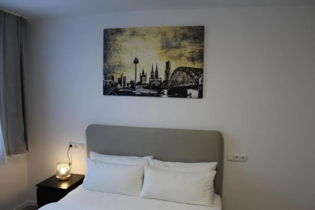 Bed in Apartments am Rheingarten