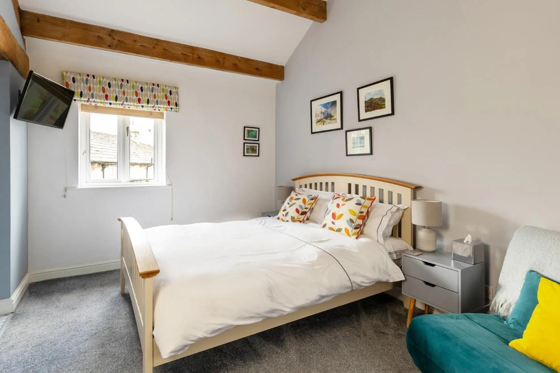 Bedroom, Bed in Old Hall Croft Barn