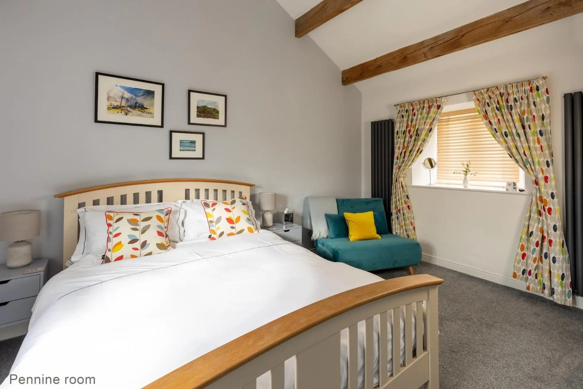 Bedroom, Bed in Old Hall Croft Barn