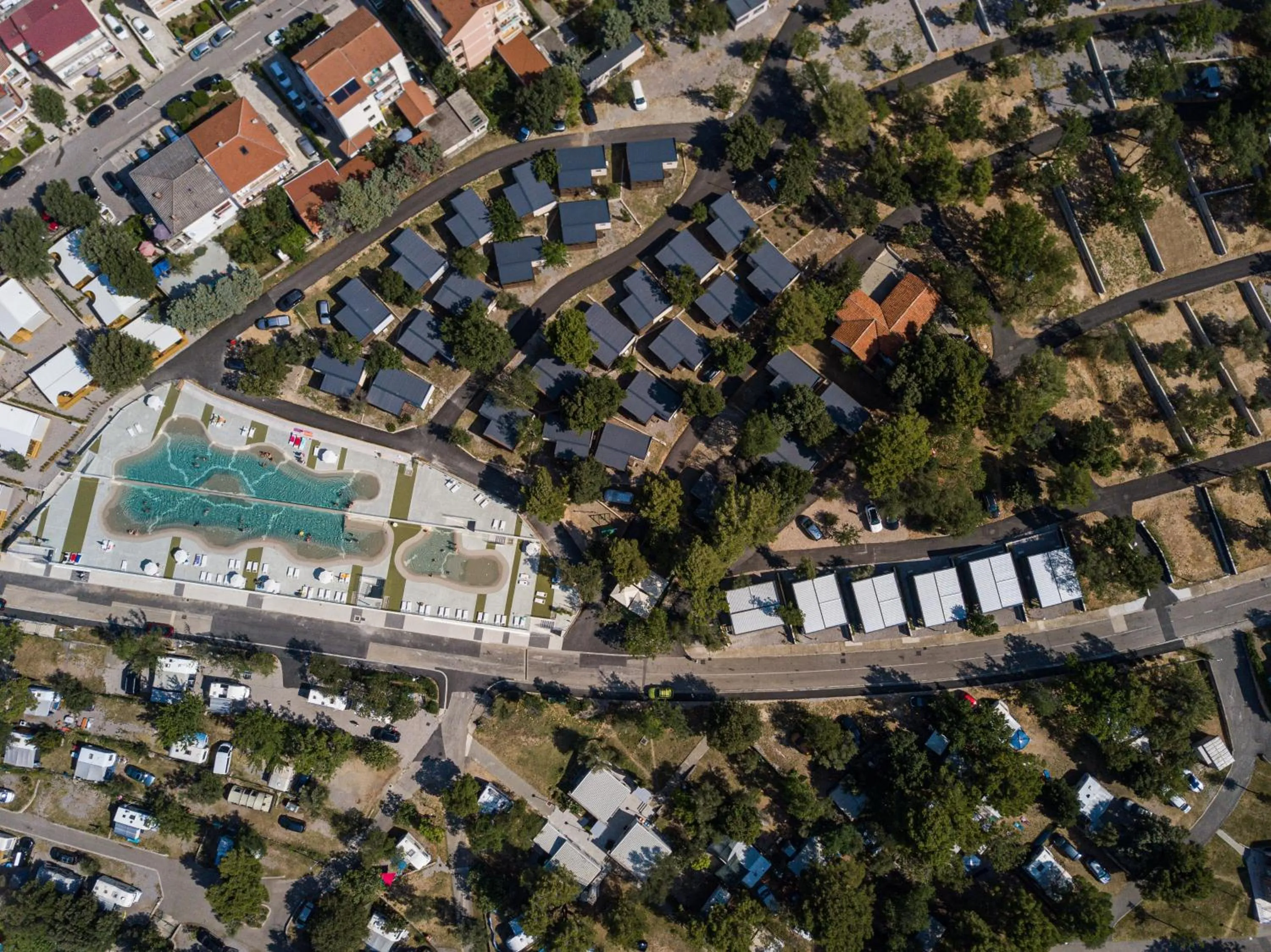 Natural landscape in Adrialux Camping Mobile Homes