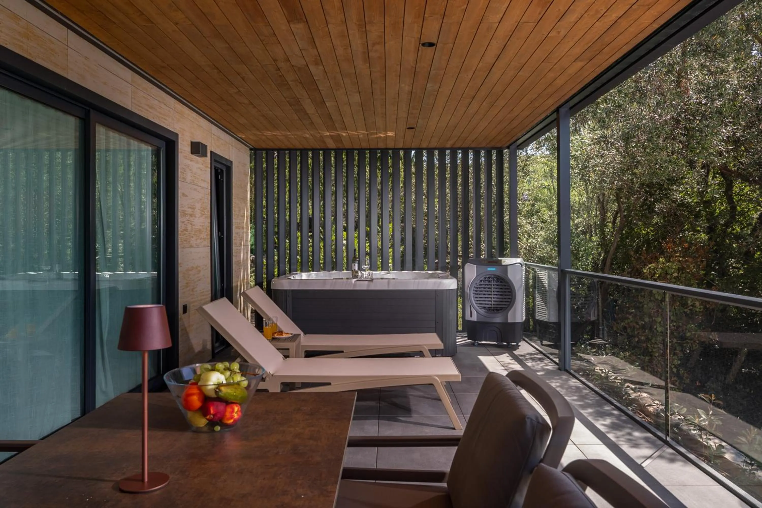 Hot Tub in Adrialux Camping Mobile Homes