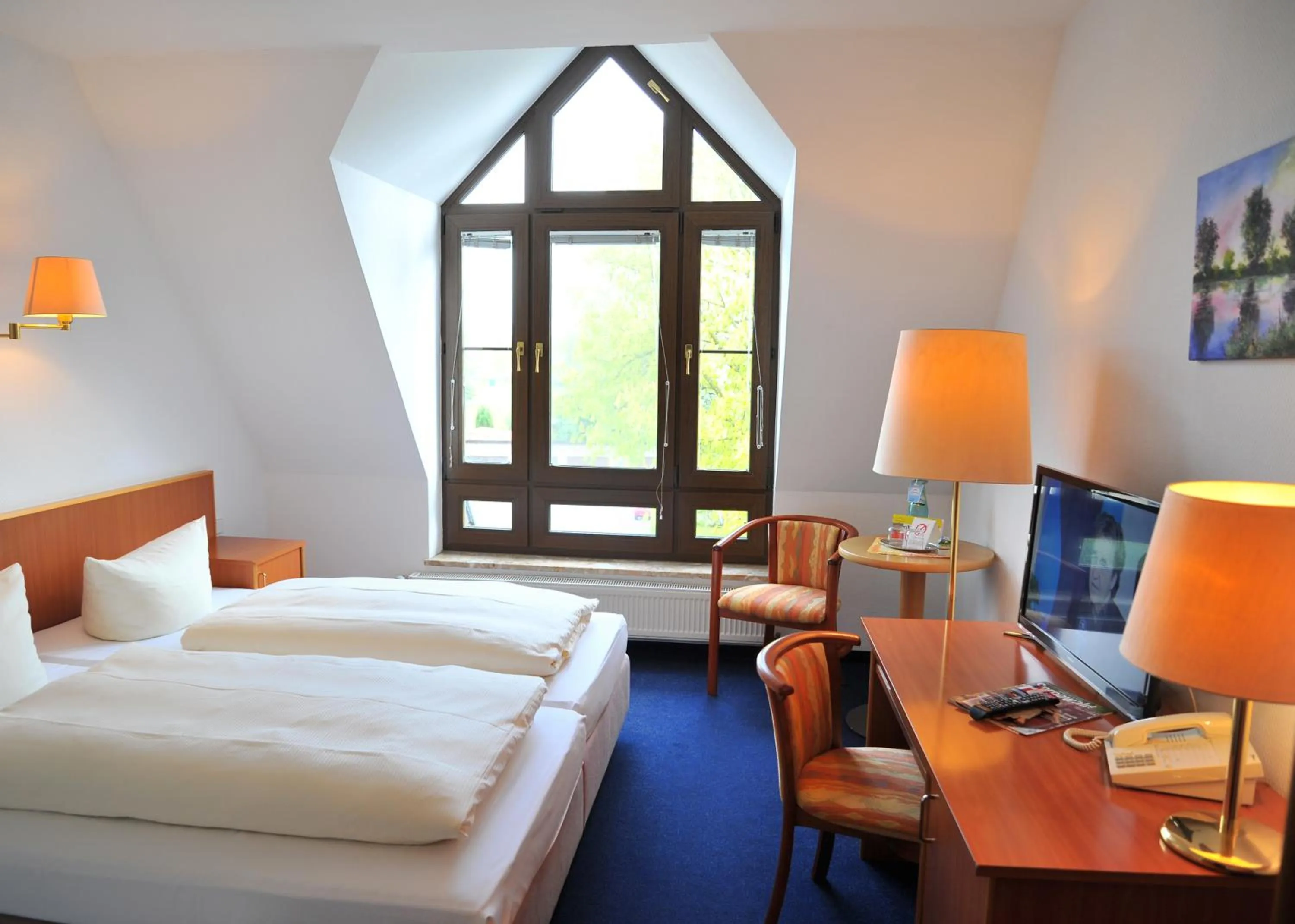 Bedroom, Bed in Hotel Spreewaldeck