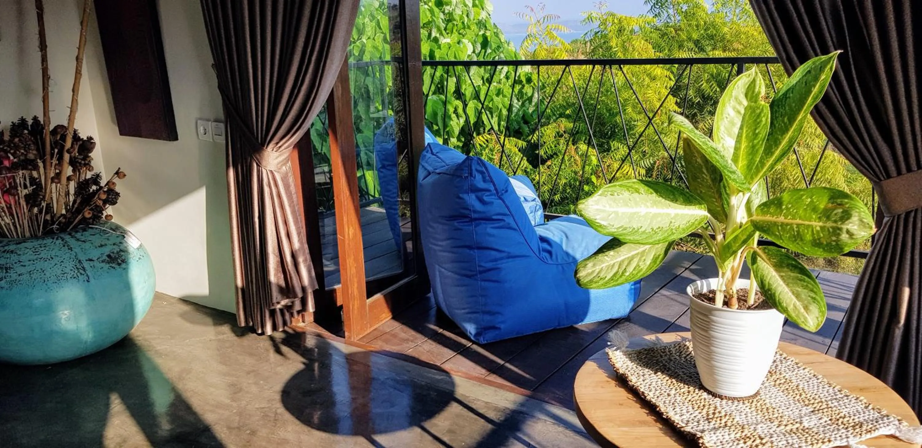 View (from property/room) in Ombak Resort at Ekas , a luxury surf and kite destination, Close to Inside Ekas beach