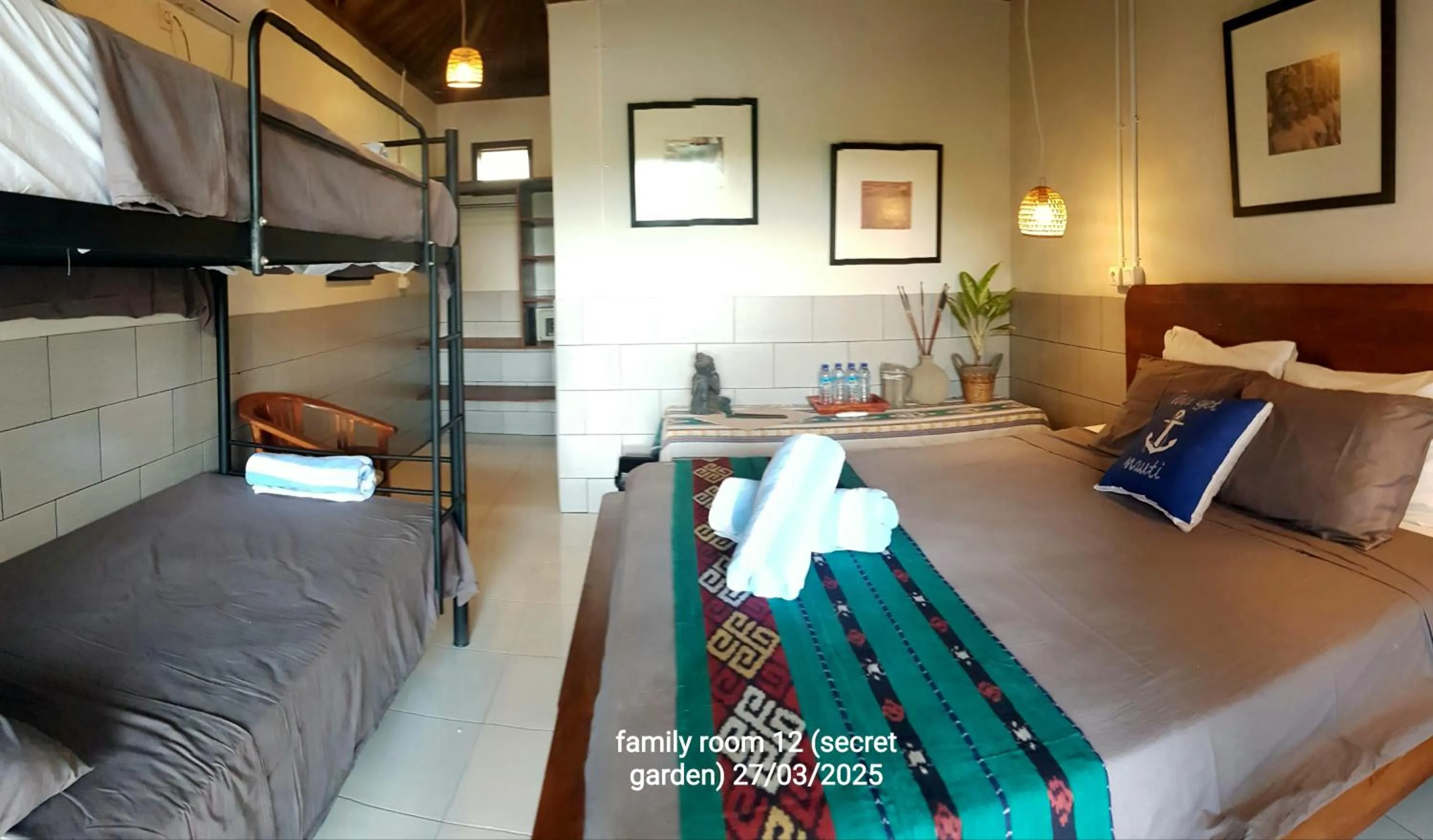 Bedroom, Bed in Ombak Resort at Ekas , a luxury surf and kite destination, Close to Inside Ekas beach