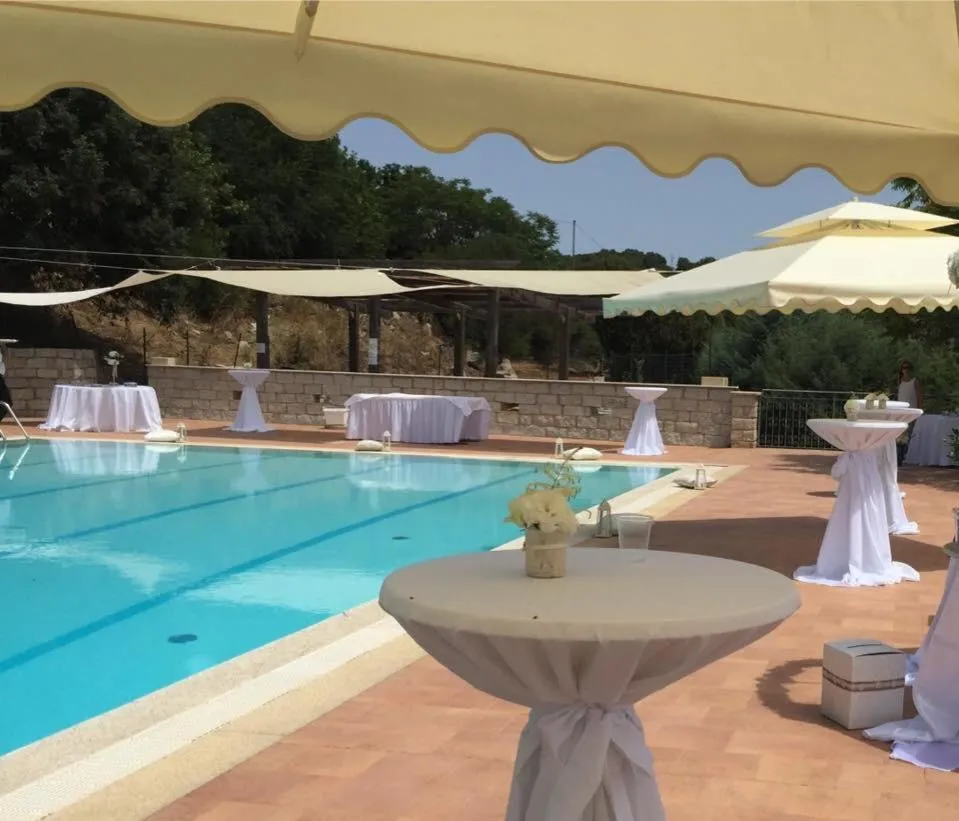 Pool view in Hotel Ristorante Gusana