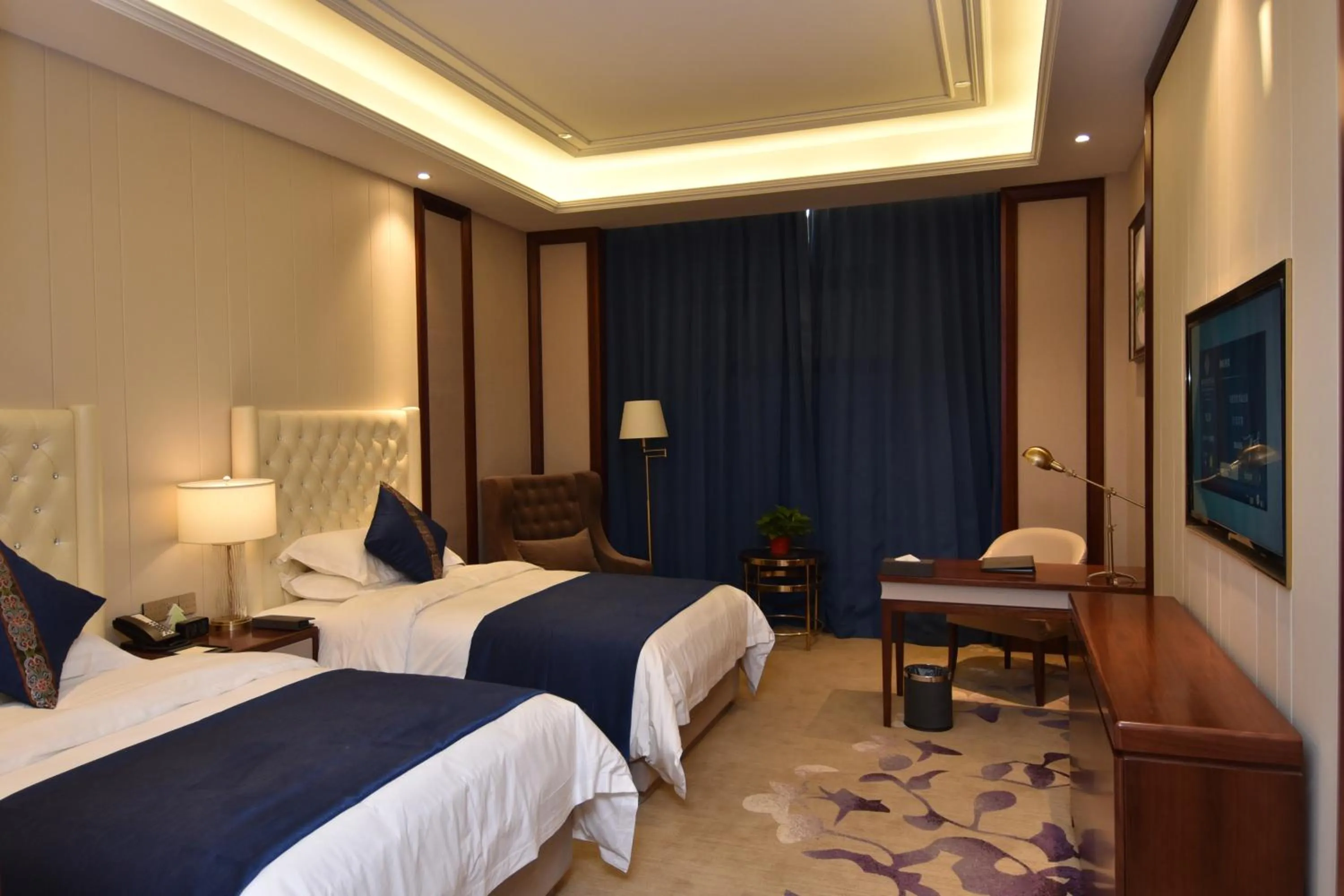 Bedroom, Bed in Taizhou Haiyan Jinling International Hotel