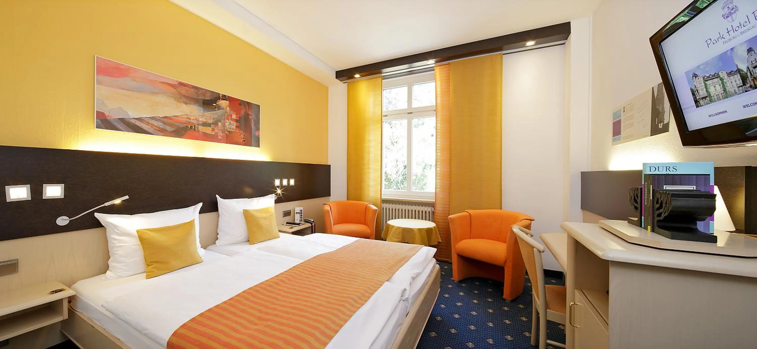 Bed in Park Hotel Post