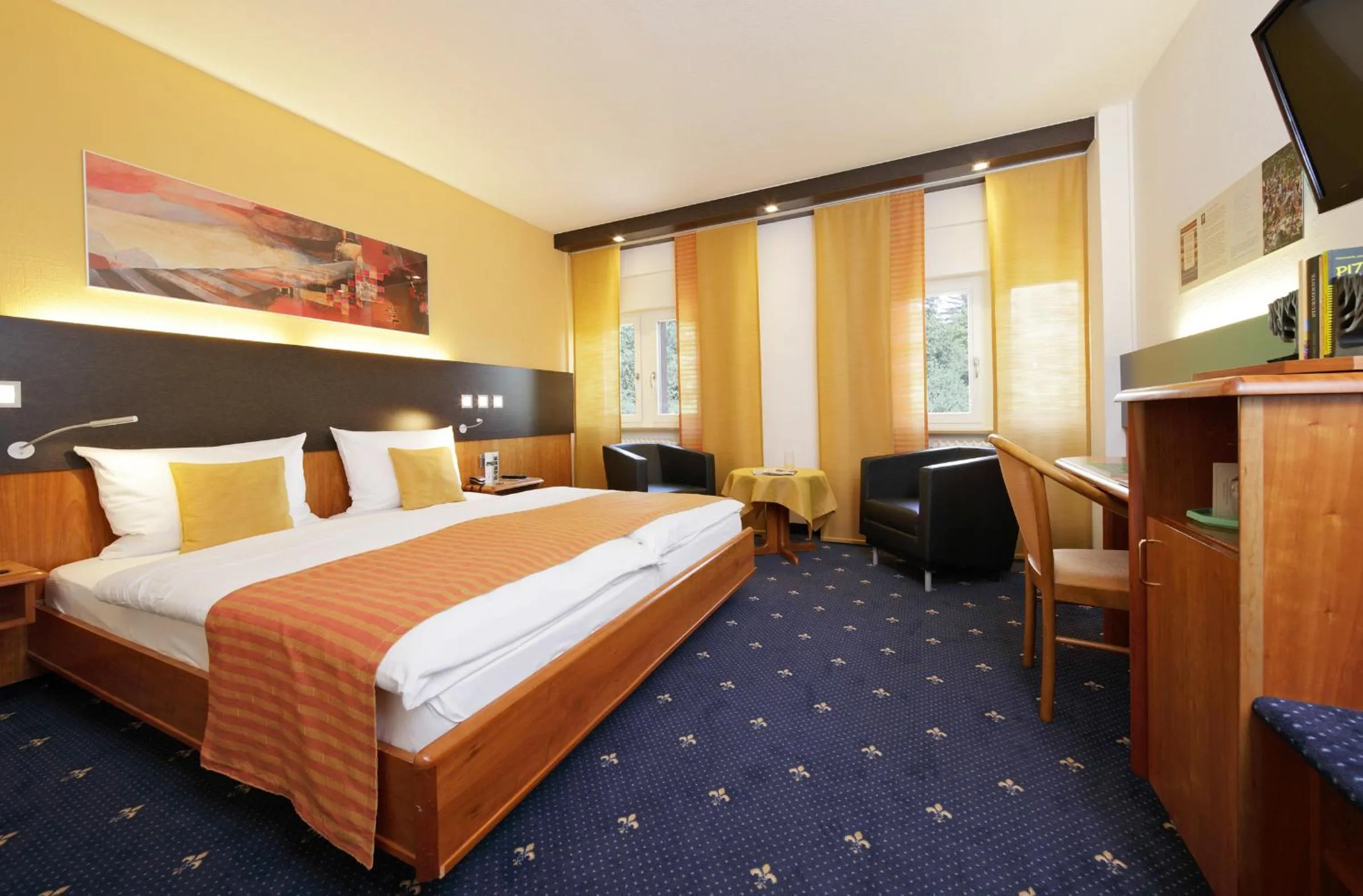 Bed in Park Hotel Post