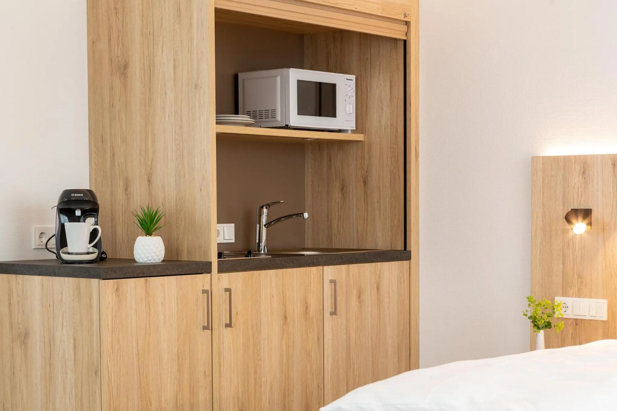 Bed in Aparthotel Am Pfaffenstein