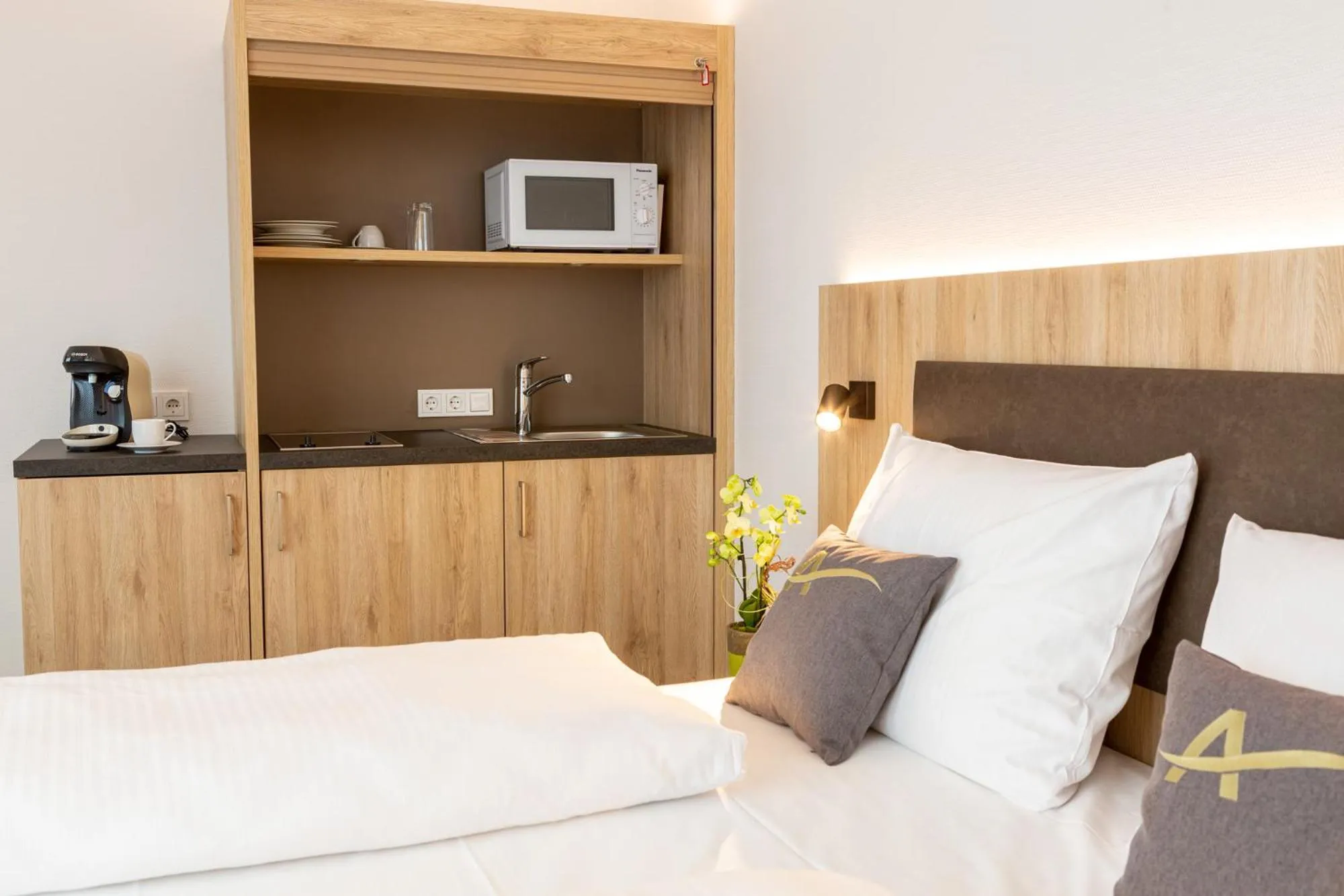 Bed in Aparthotel Am Pfaffenstein