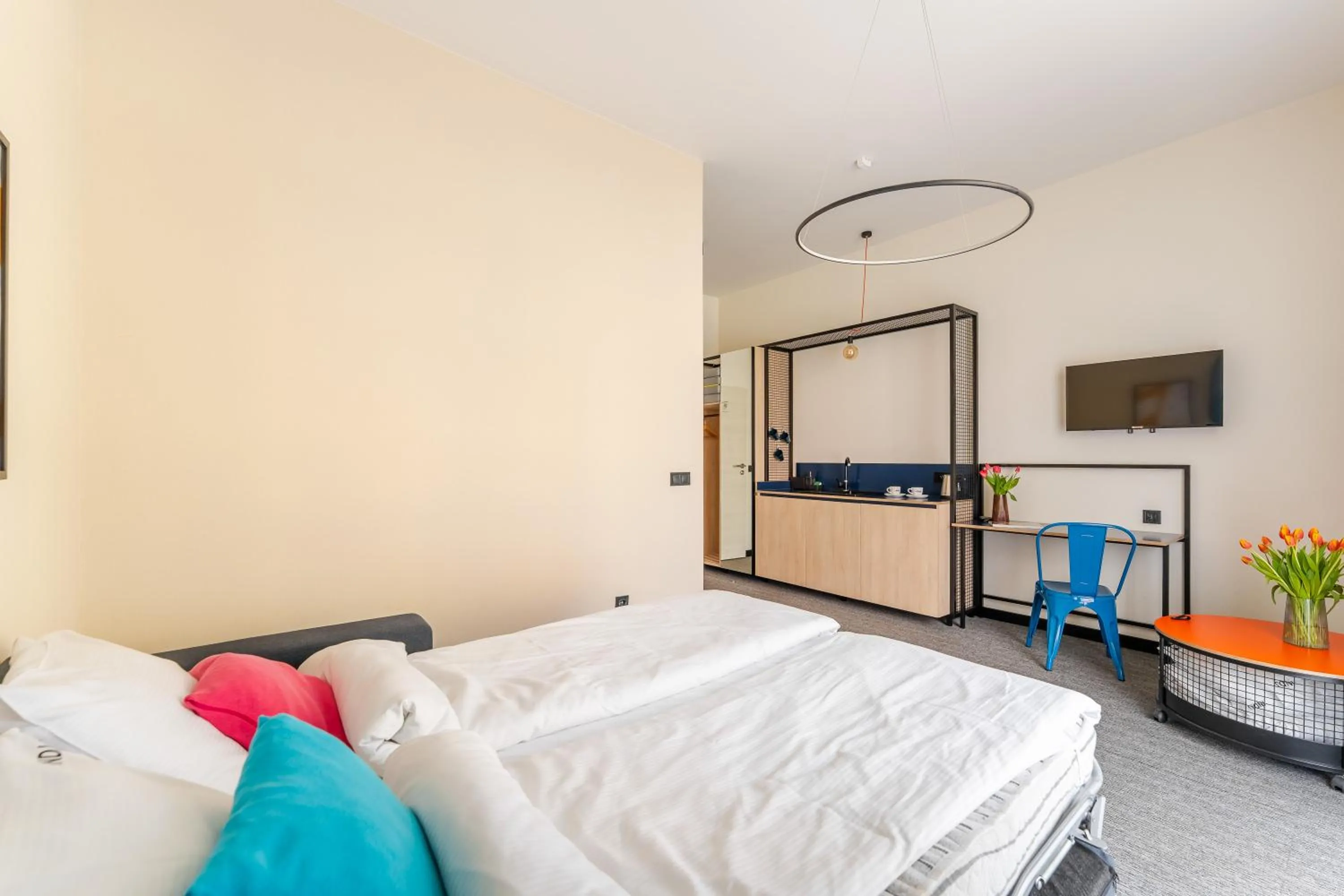 Bed in IND.U Apartamenty