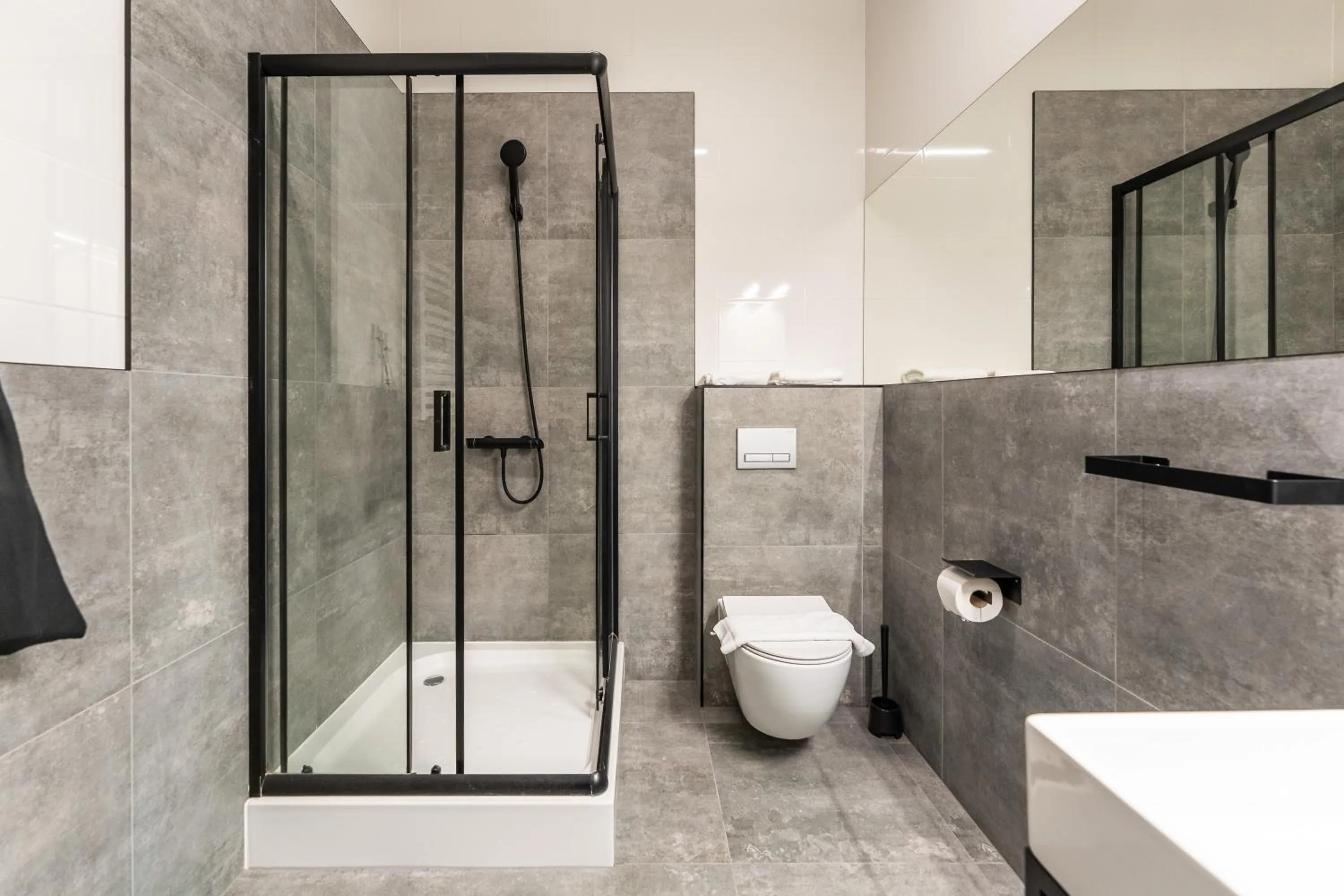 Shower in IND.U Apartamenty