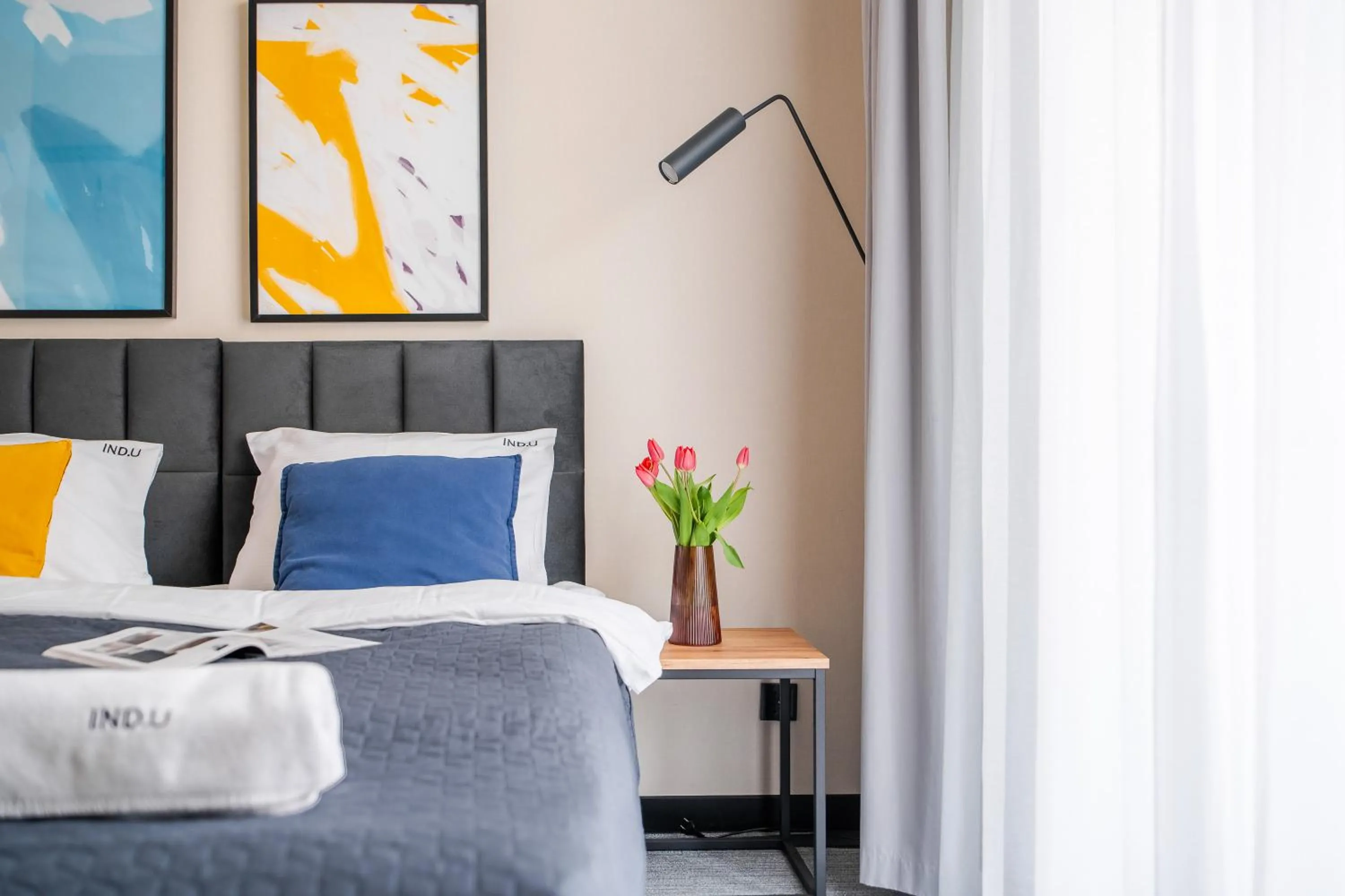 Bed in IND.U Apartamenty