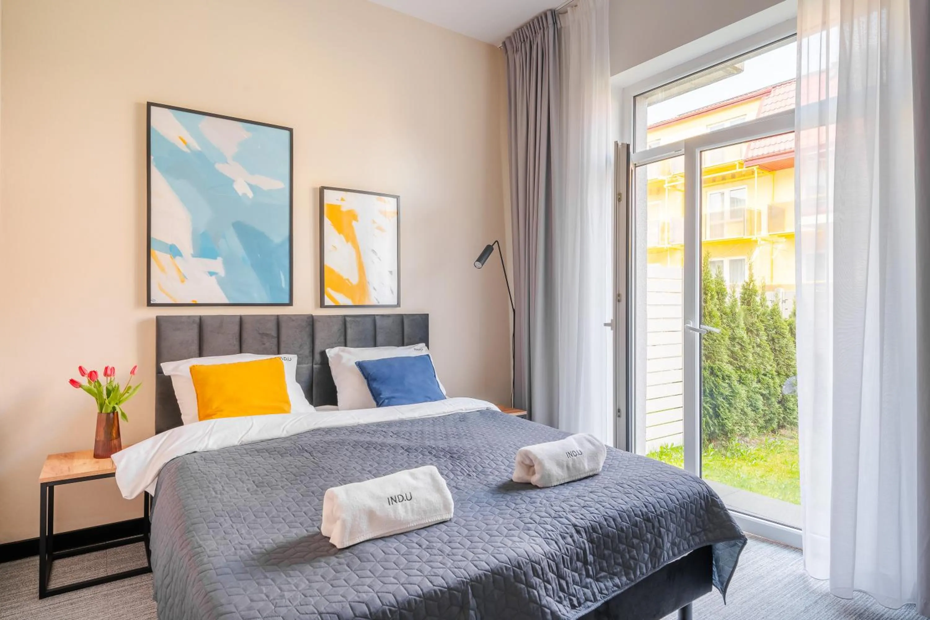 Bed in IND.U Apartamenty