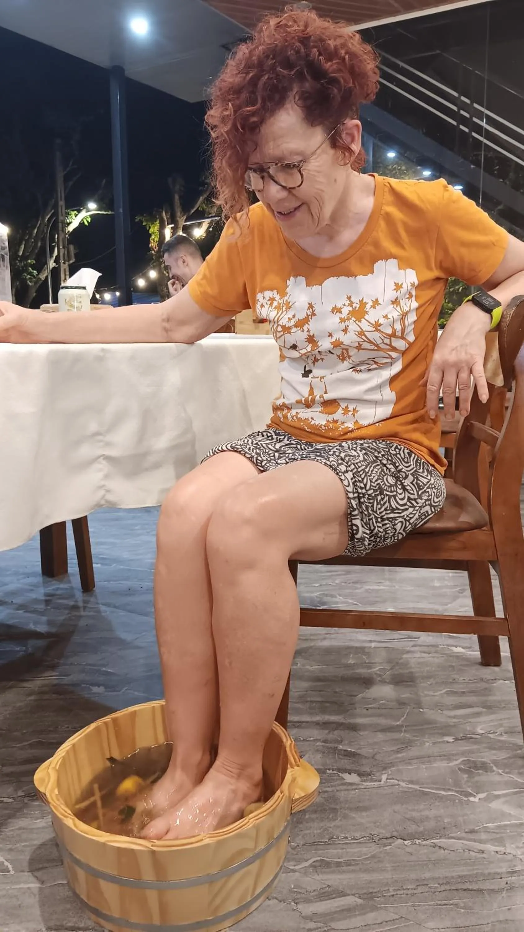 group of guests in Tran Chau Garden Home