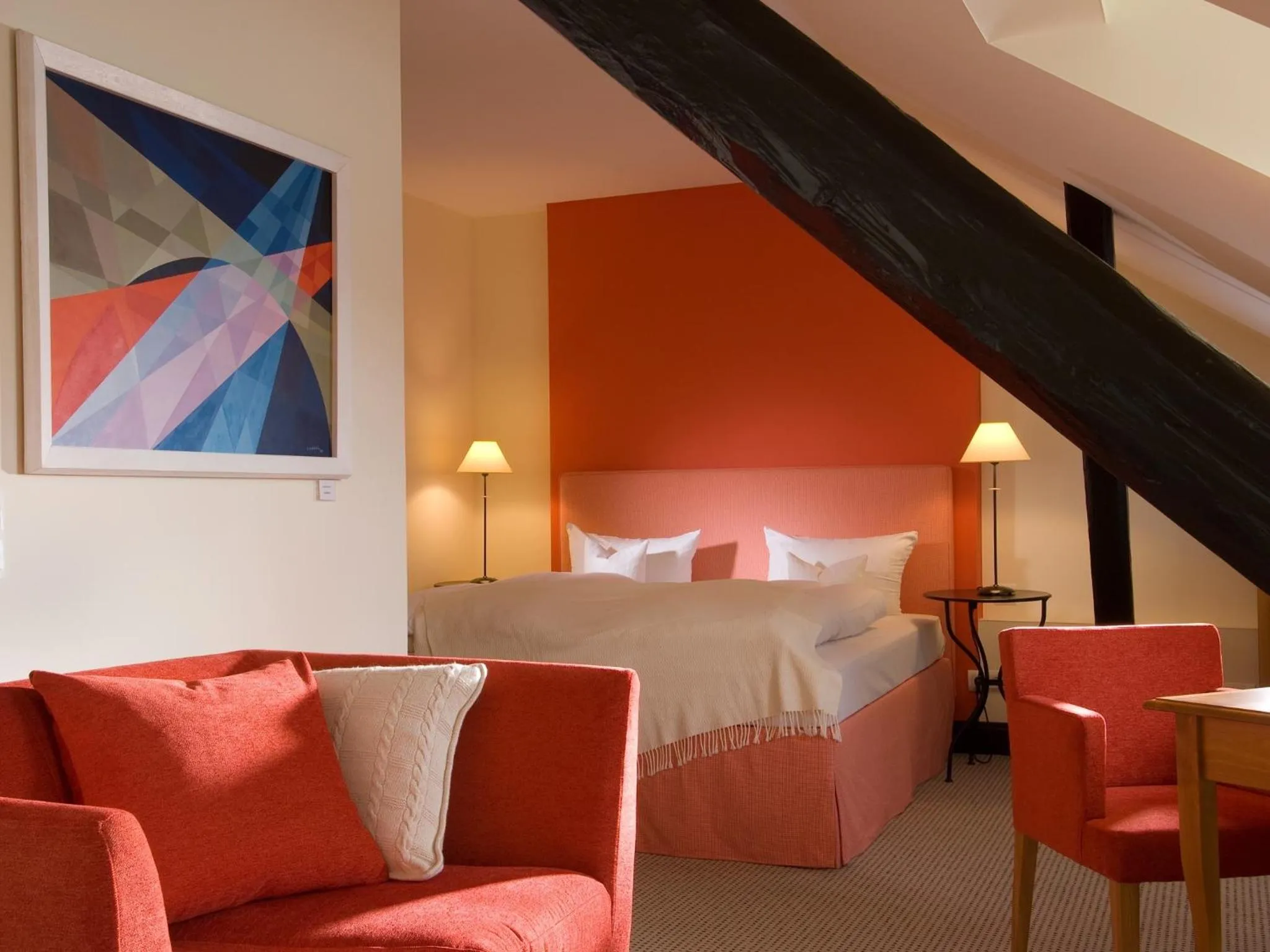 Bed in Romantik Jugendstilhotel Bellevue