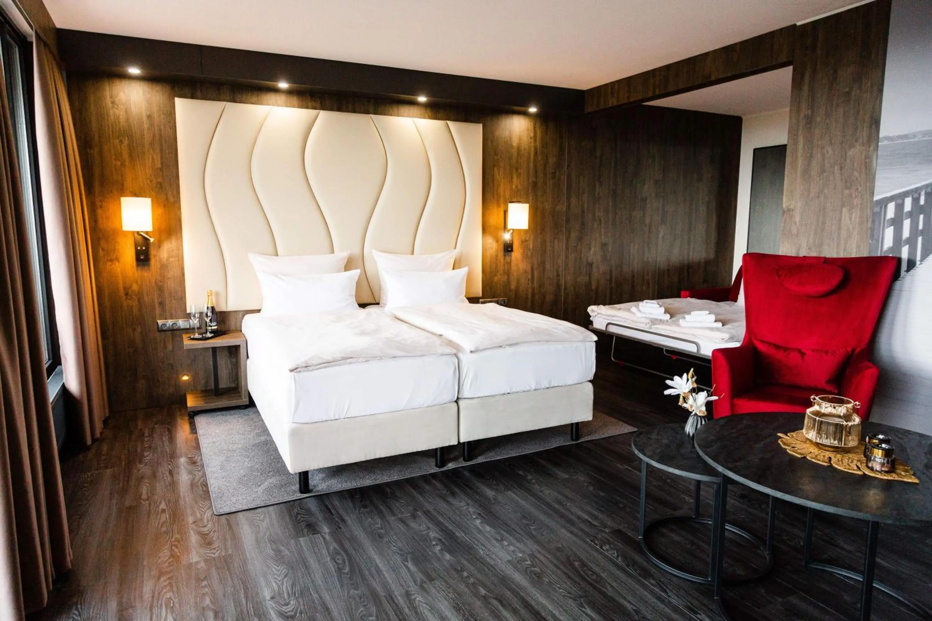 Photo of the whole room, Bed in PLAZA Premium Timmendorfer Strand