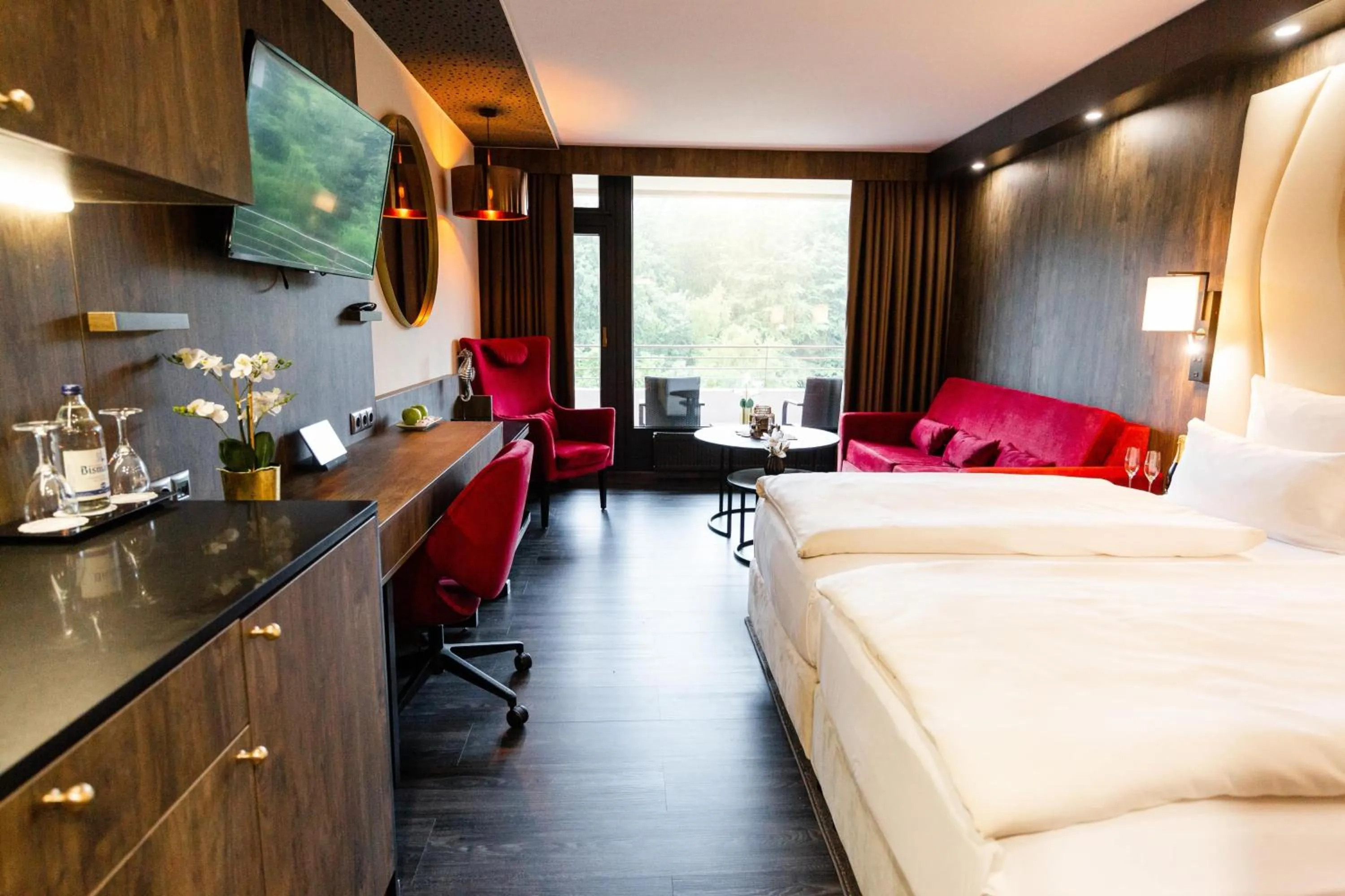 View (from property/room), Bed in PLAZA Premium Timmendorfer Strand