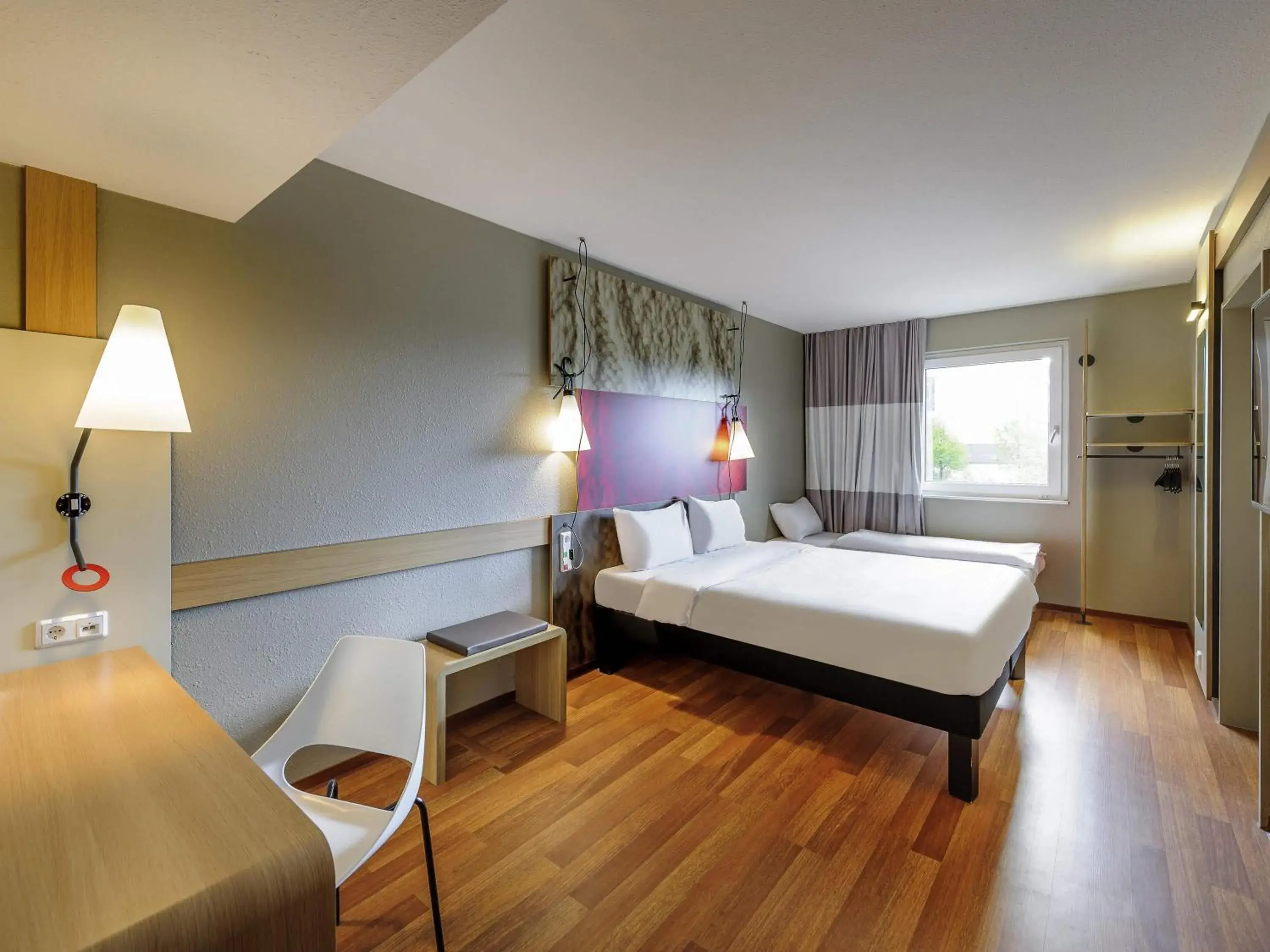 Family Room with One Double Bed and One Single Bed in ibis Hotel München Messe Family Room with One Double Bed and One Single Bed in ibis Hotel München Messe