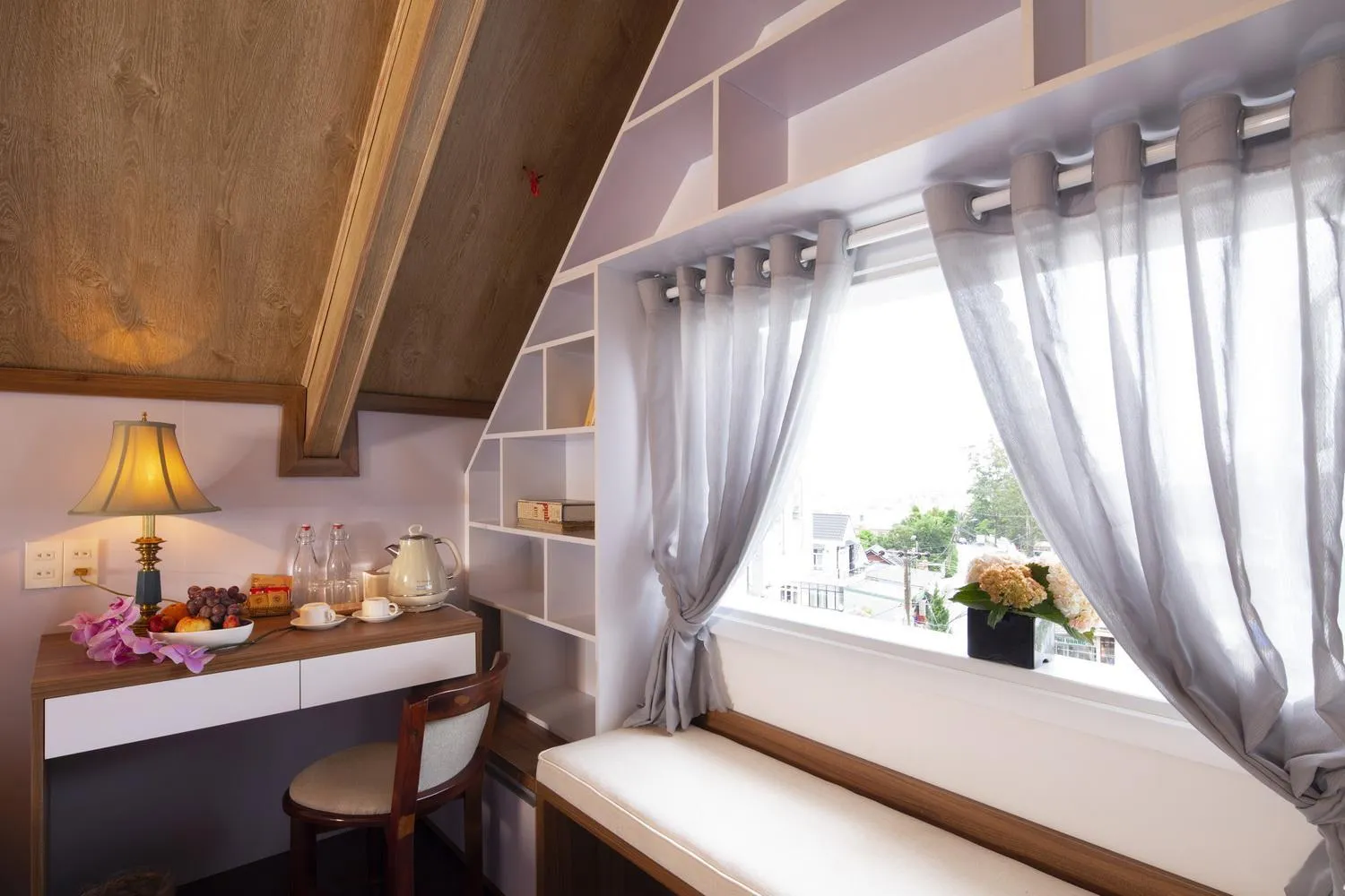 Bed in Le Soleil Boutique Hotel