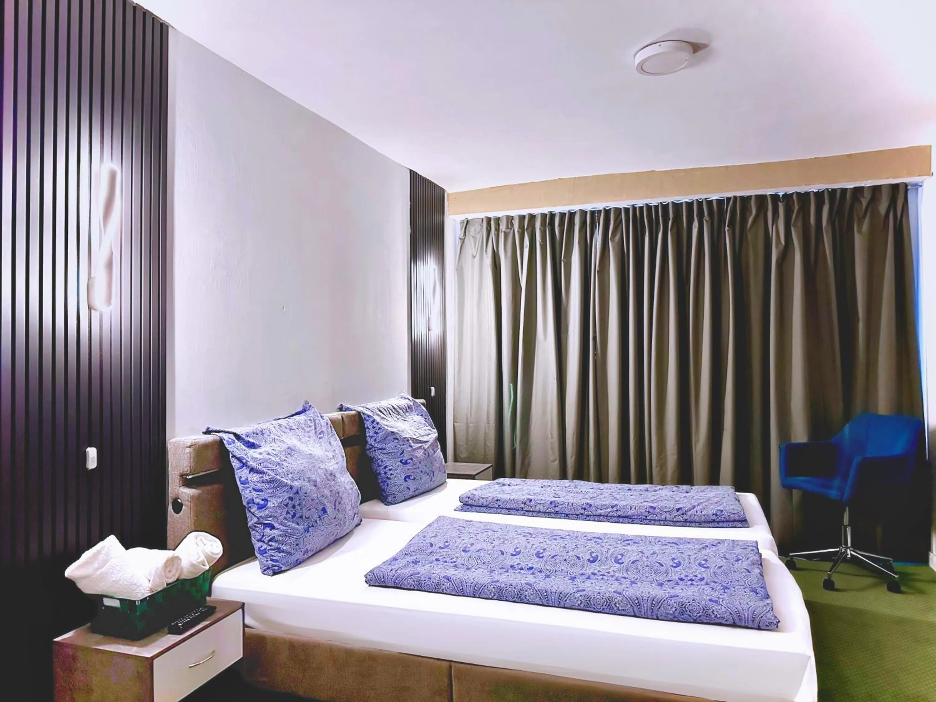 Bed in Hotel Hamburg Inn