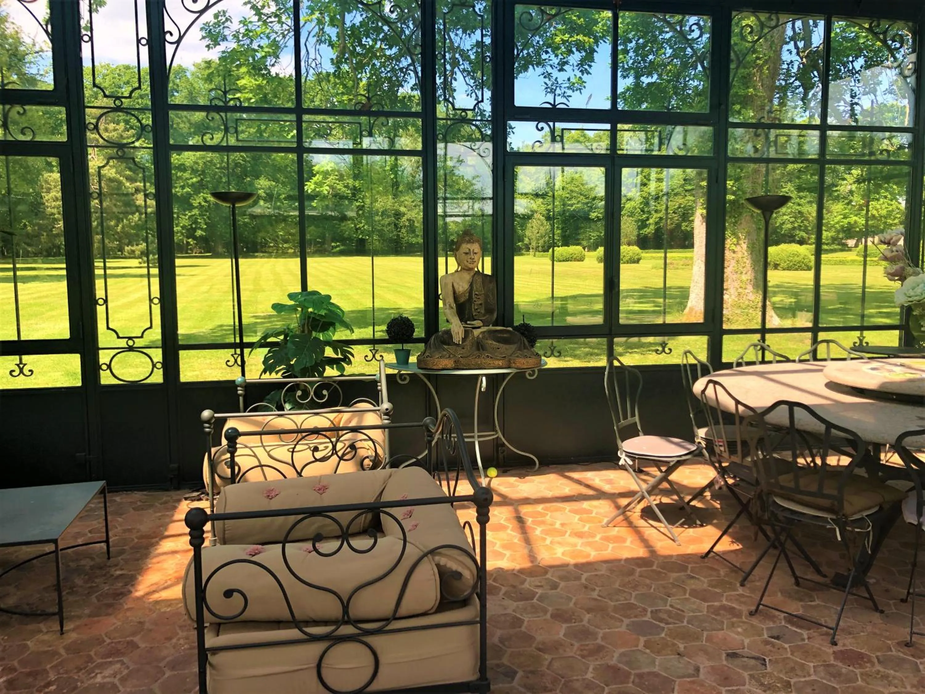 Living room in Château du Boulay Morin
