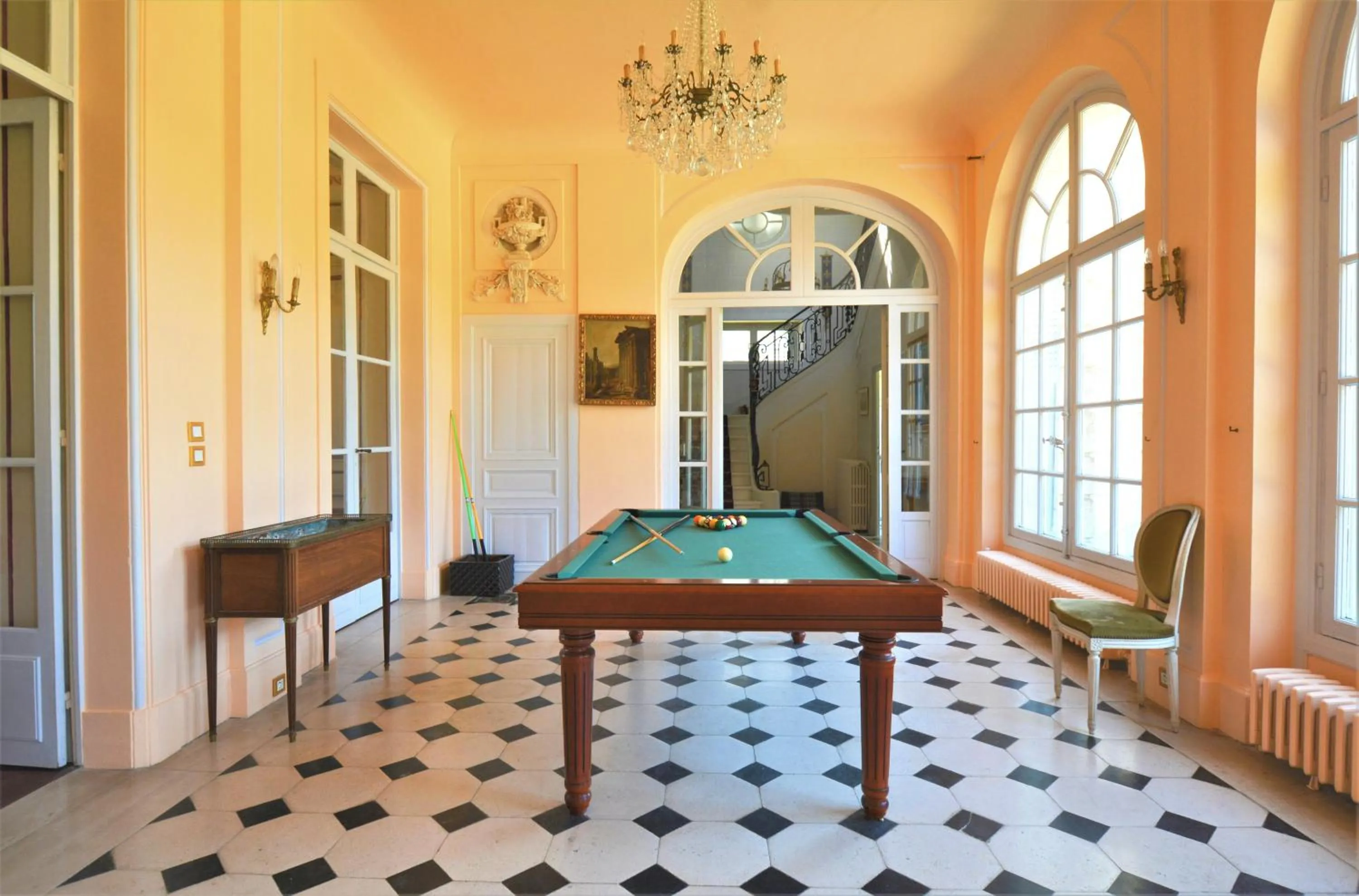 Billiard in Château du Boulay Morin