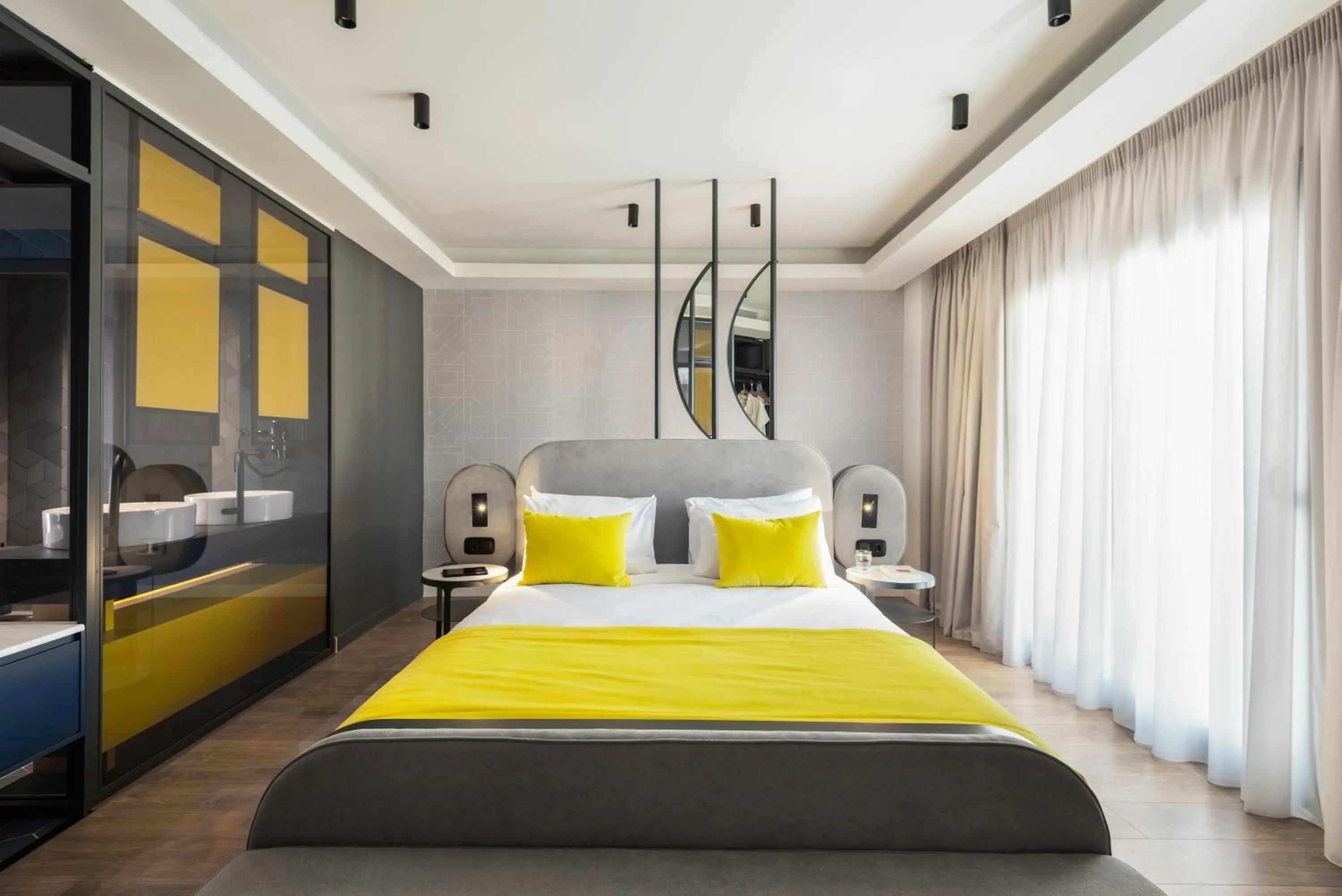 Bed in Colors Hotel Athens