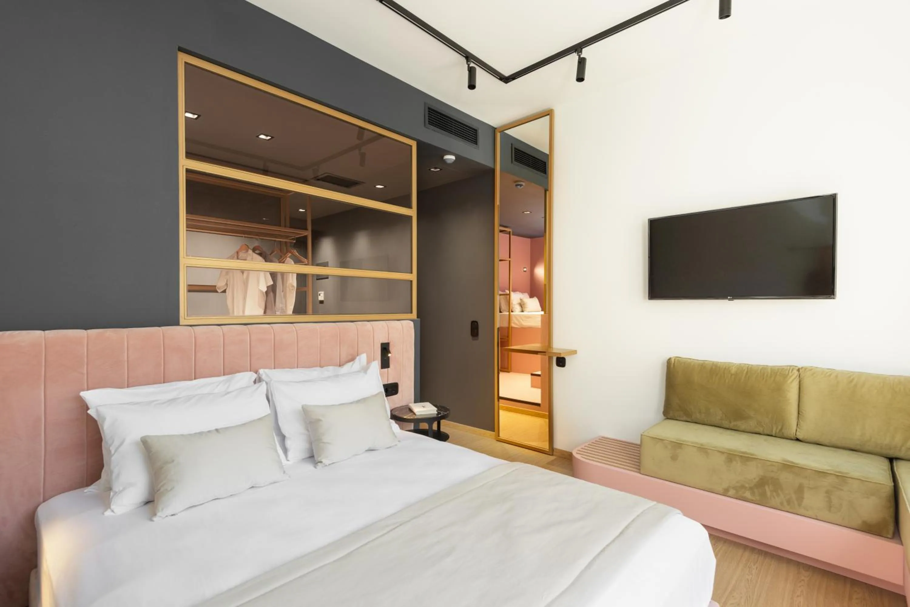 Bed in Colors Hotel Athens