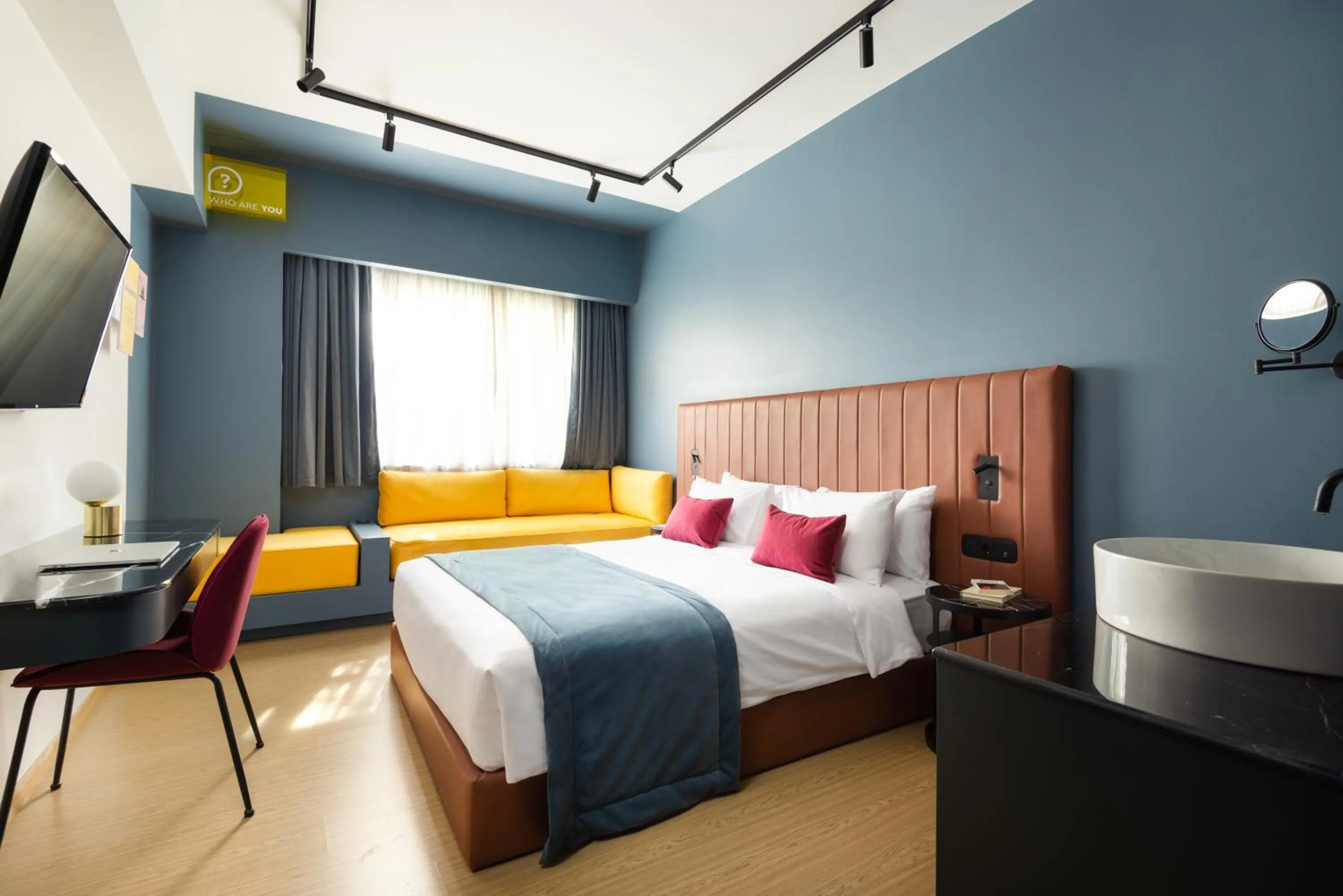 Bed in Colors Hotel Athens