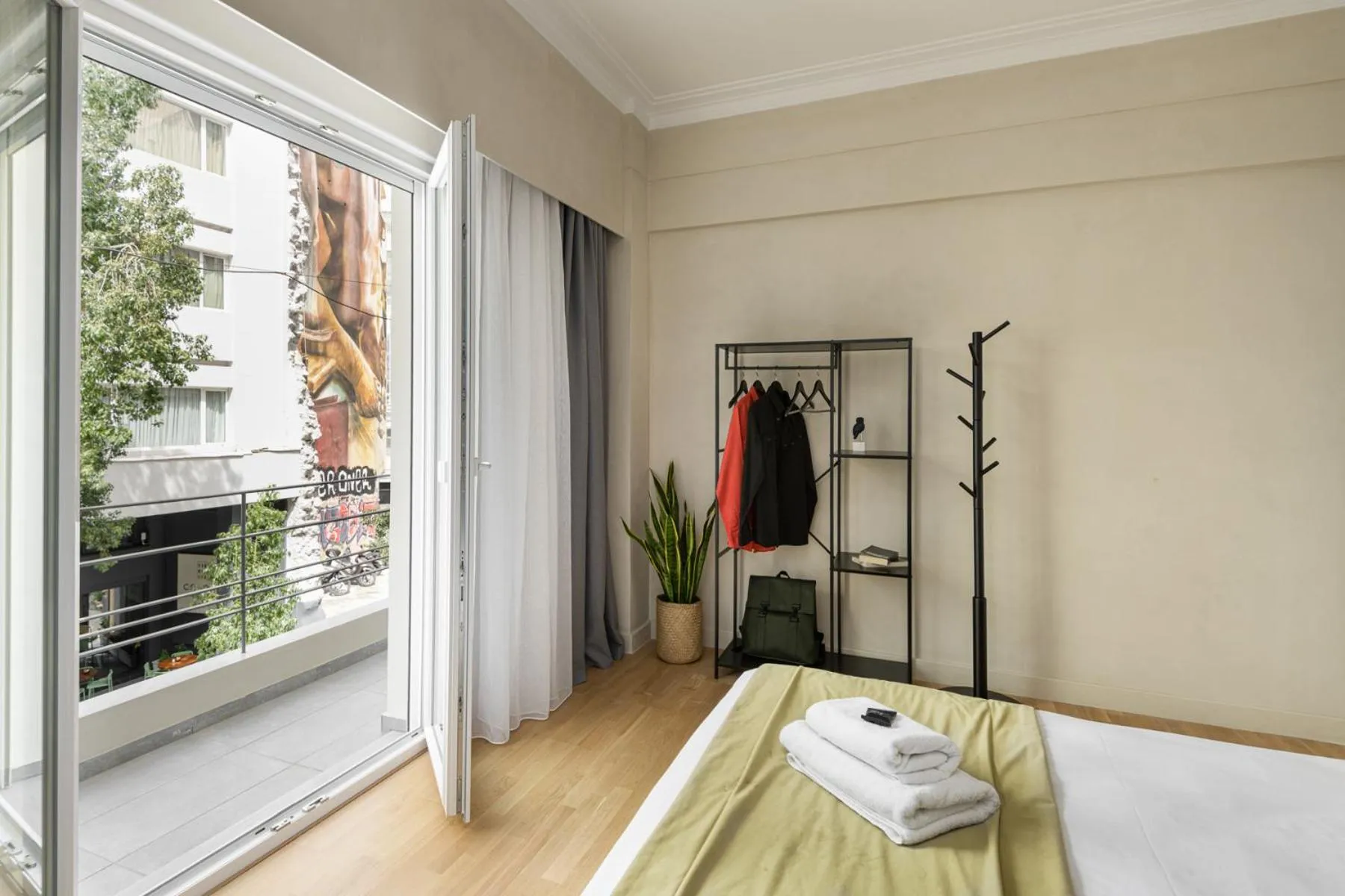 Bed in Colors Hotel Athens