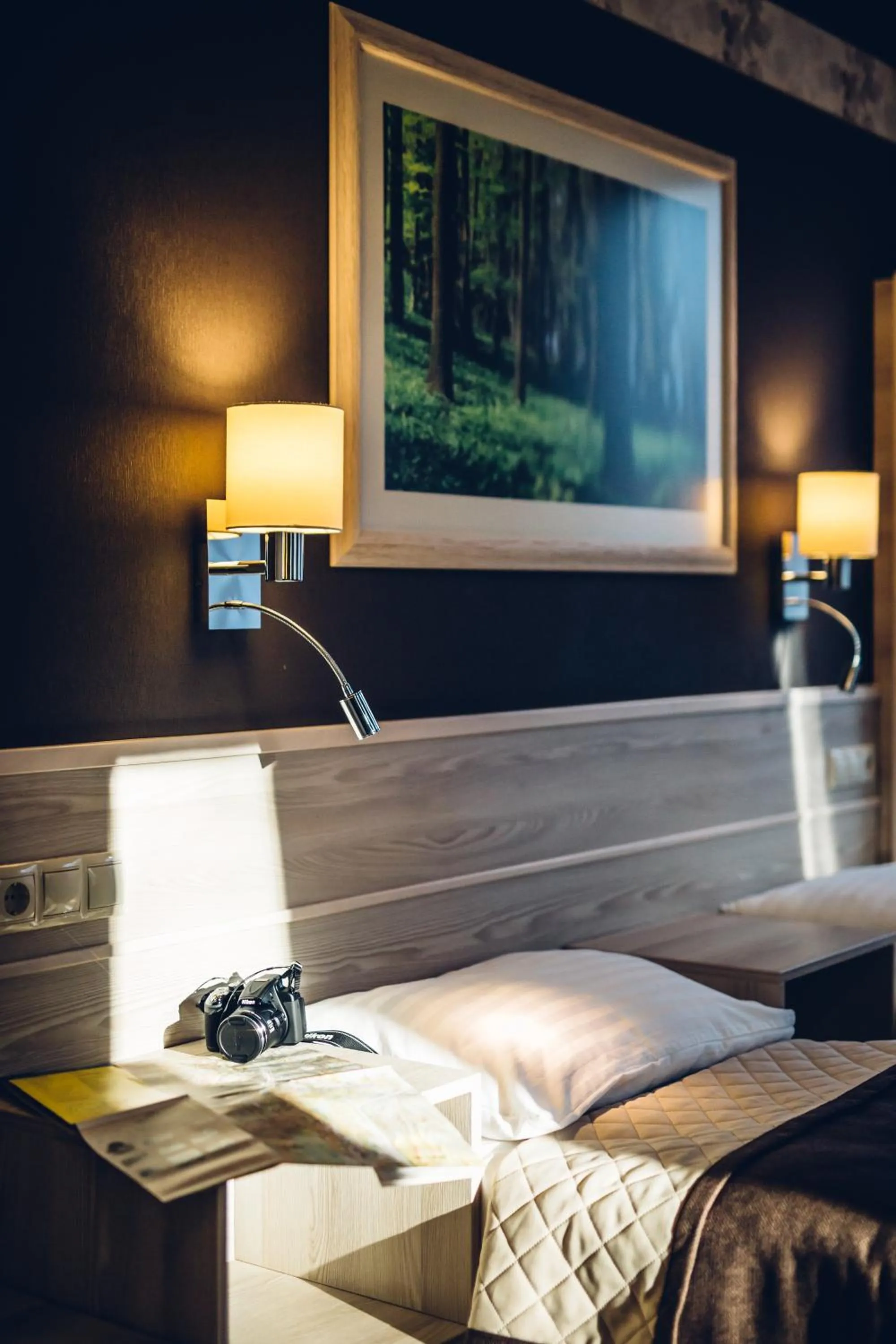 Bed in Natur Hotel Kövestető