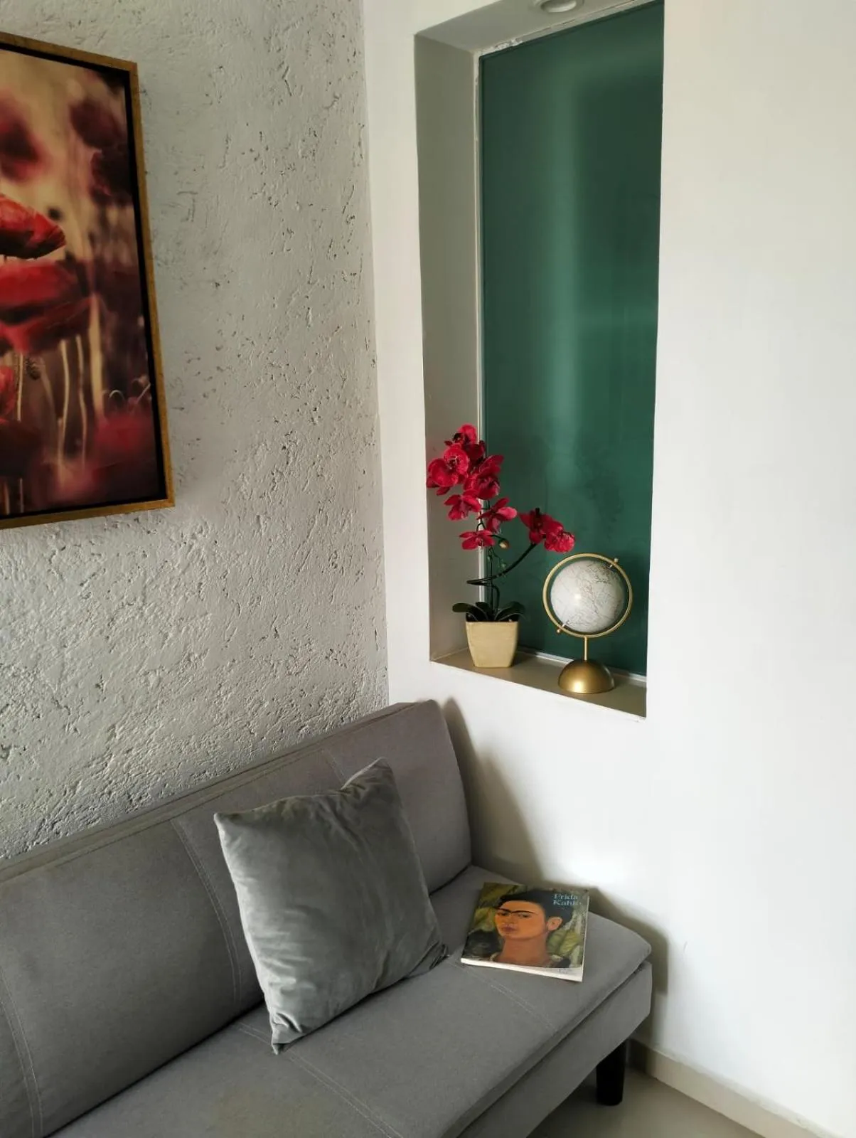 Living room in Hotel Dos Mundos, Isla Cozumel