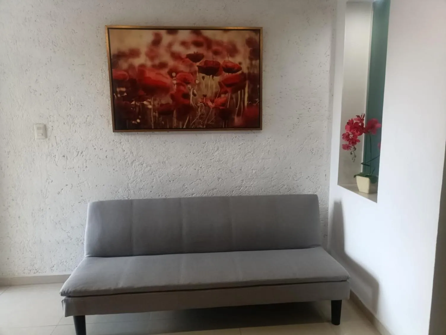 Living room in Hotel Dos Mundos, Isla Cozumel