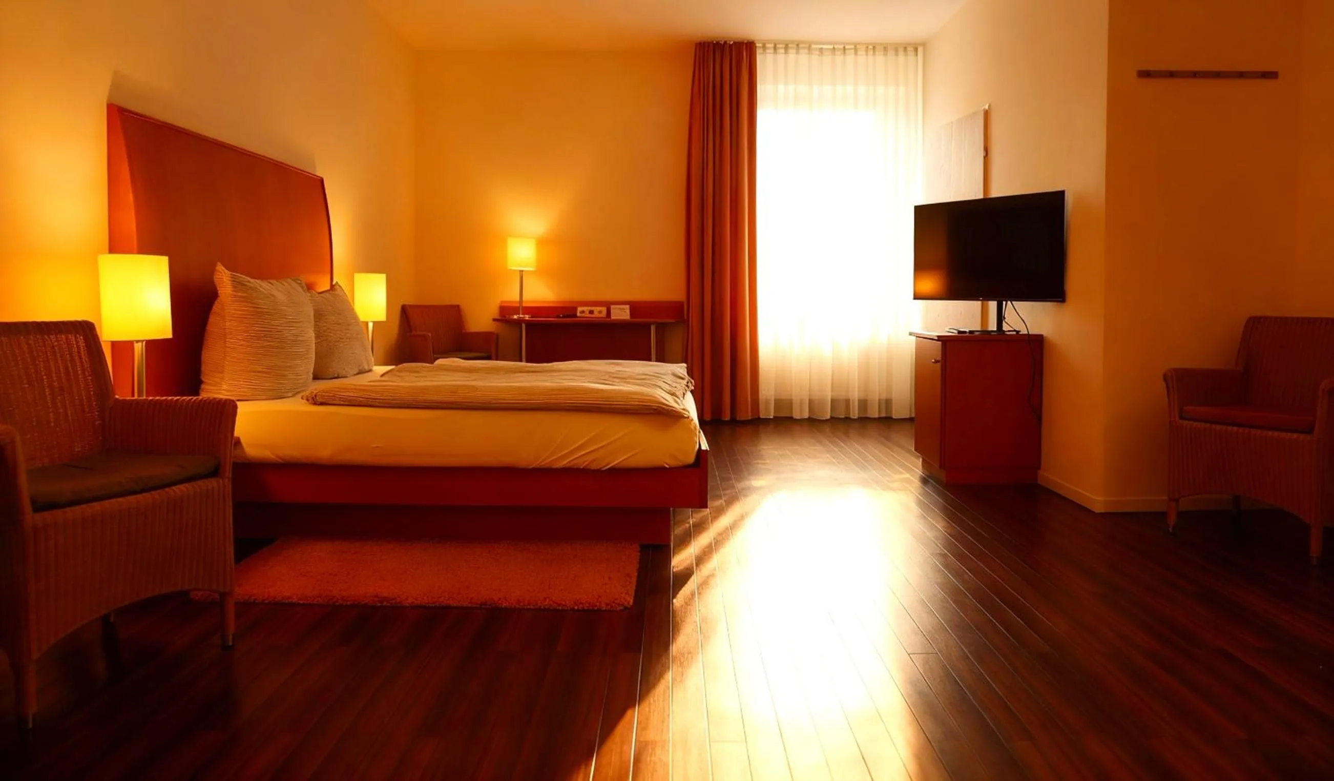 Bedroom, Bed in Hotel Ambiente