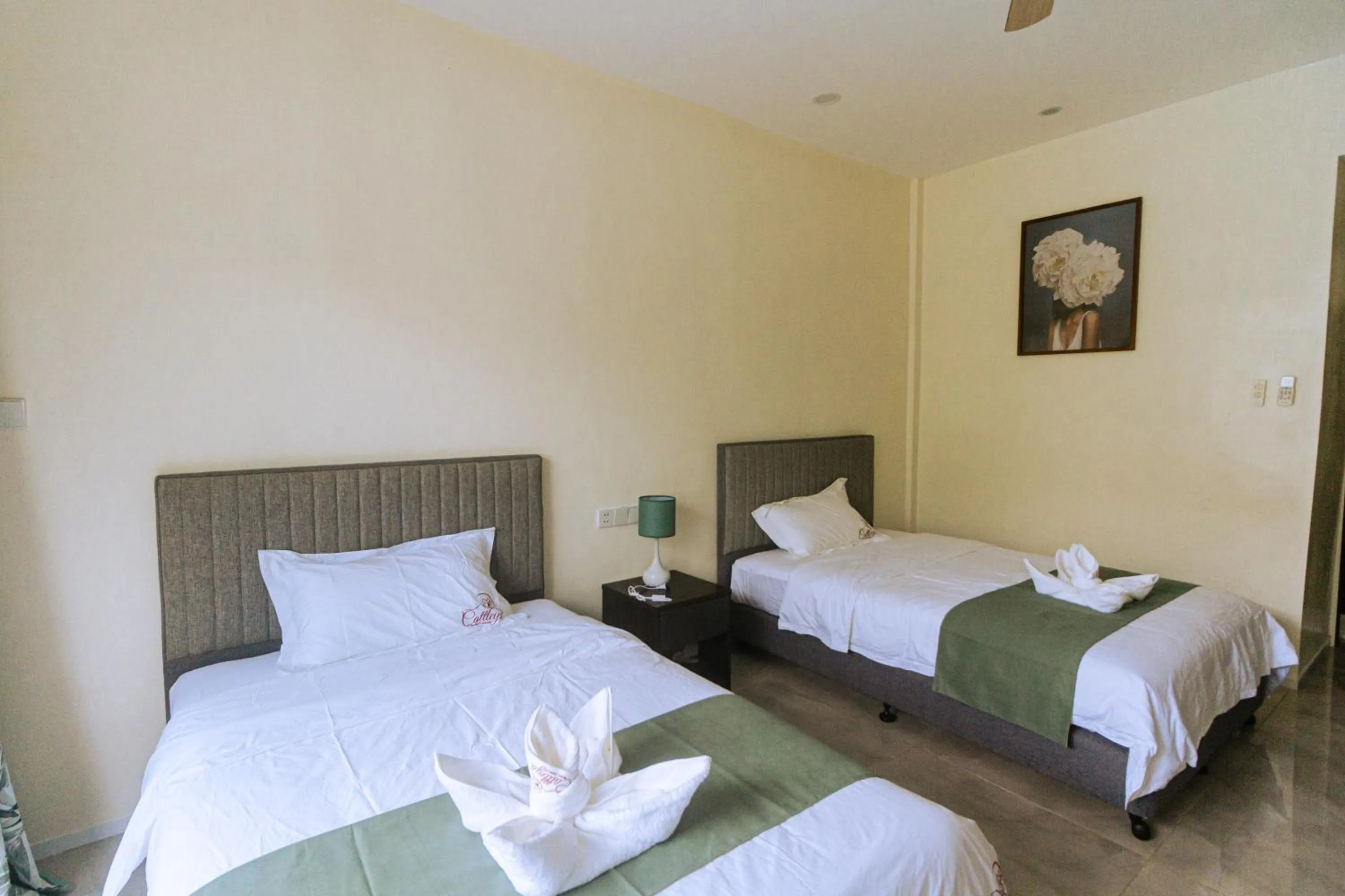 Bed in Bohol Cattleya Resort