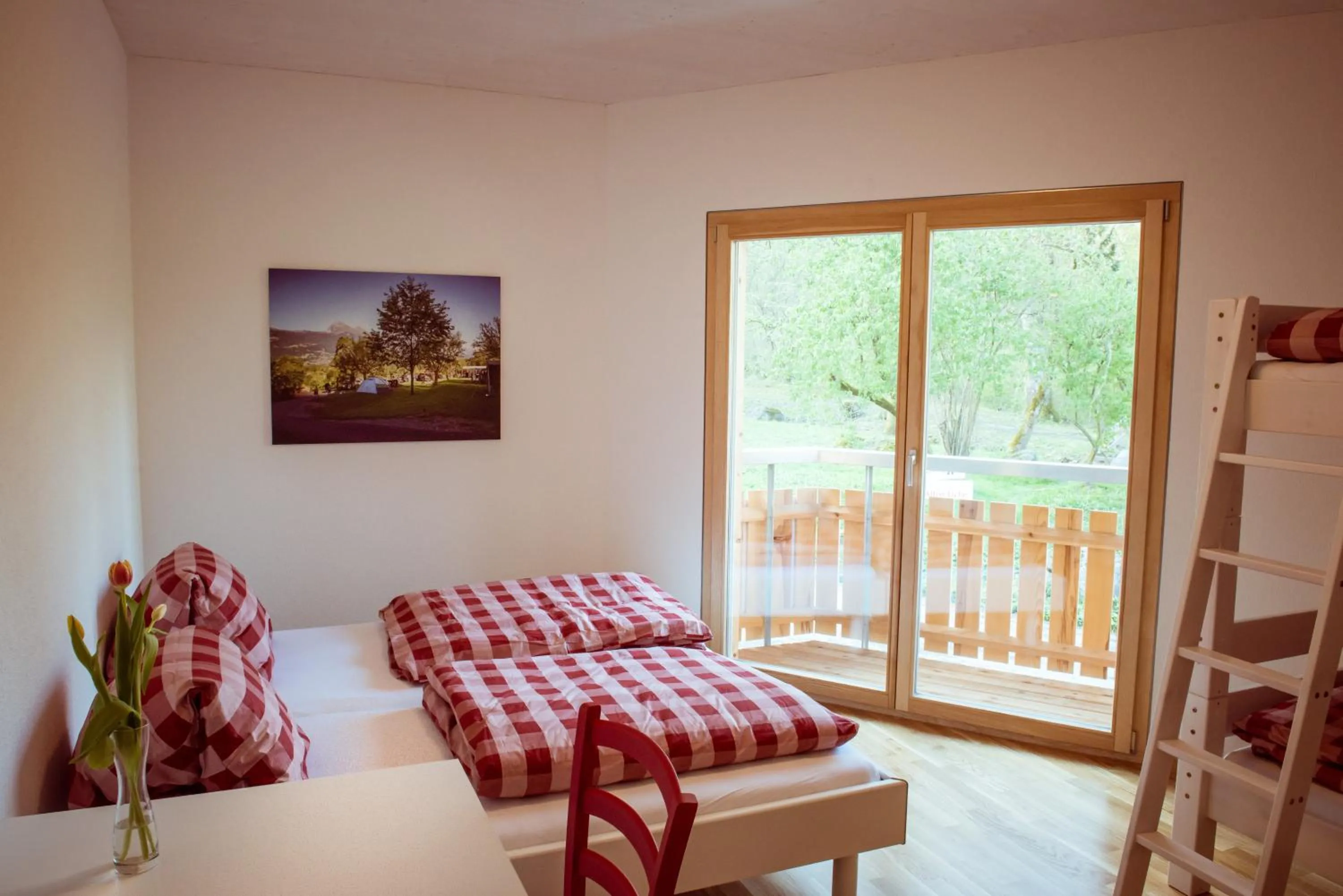 Quadruple Room with Balcony in Campingplatz Mittagsspitze