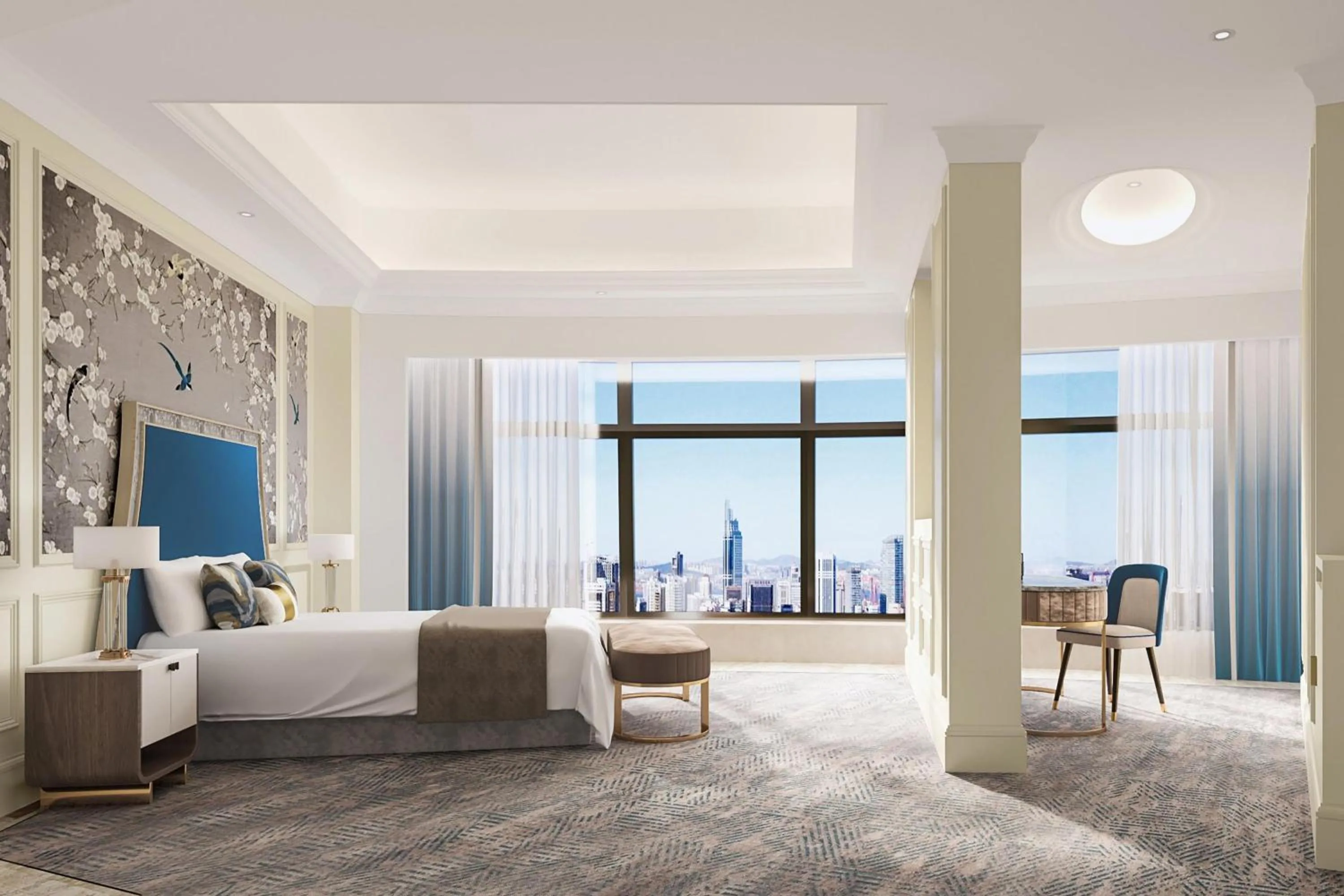 Photo of the whole room, Bed in Sheraton Shaoxing Shangyu