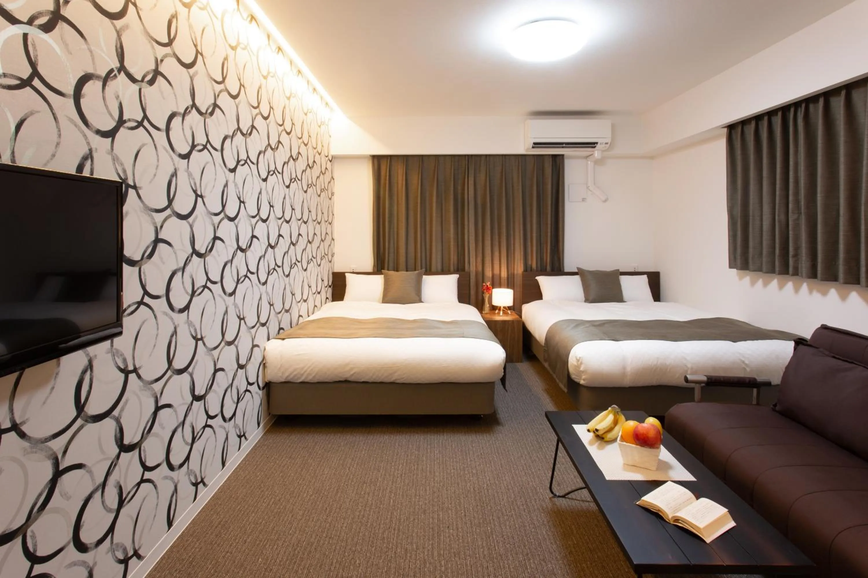 Photo of the whole room, Bed in BON Kyoto Station