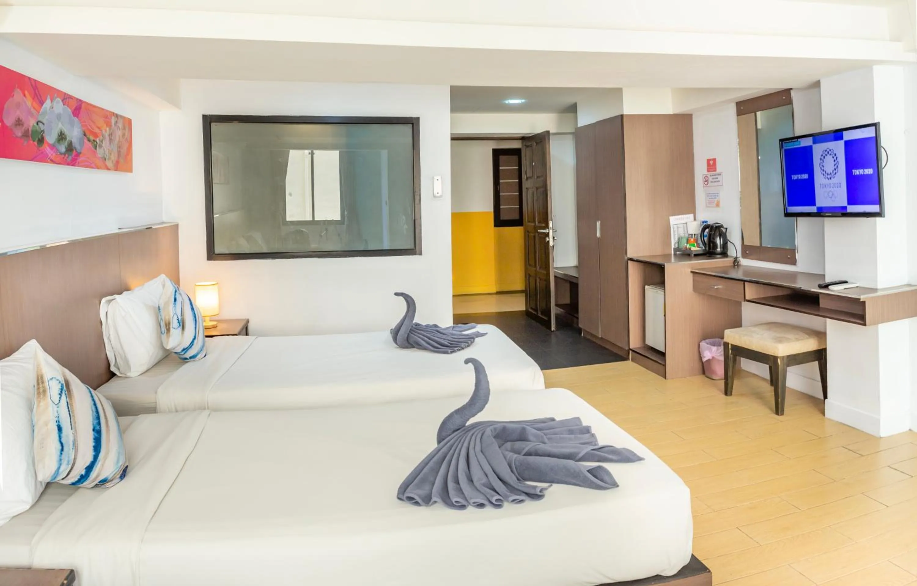 Bed in Scandia Beach Hotel